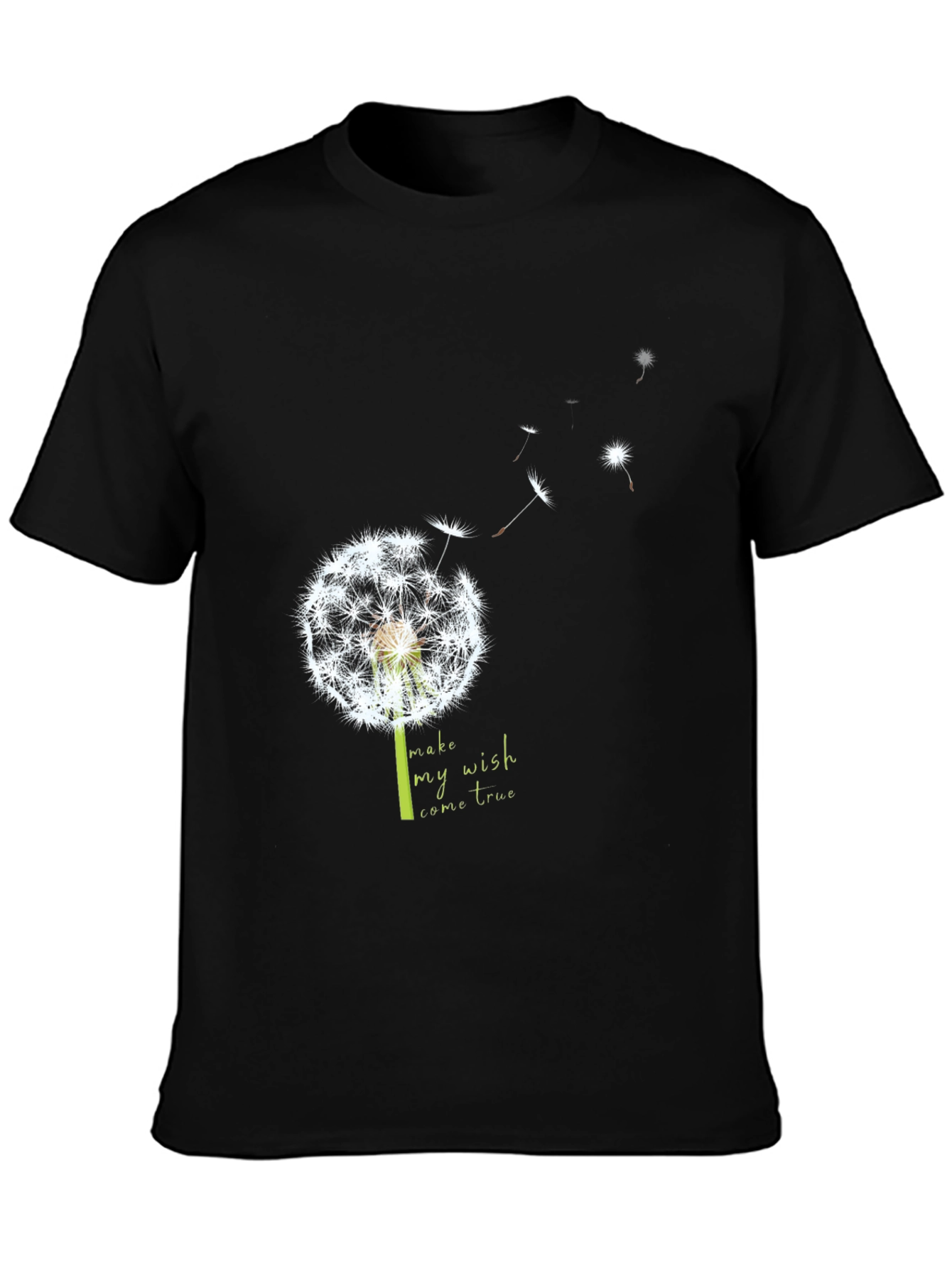 Dandelion Wish T-Shirt - Black