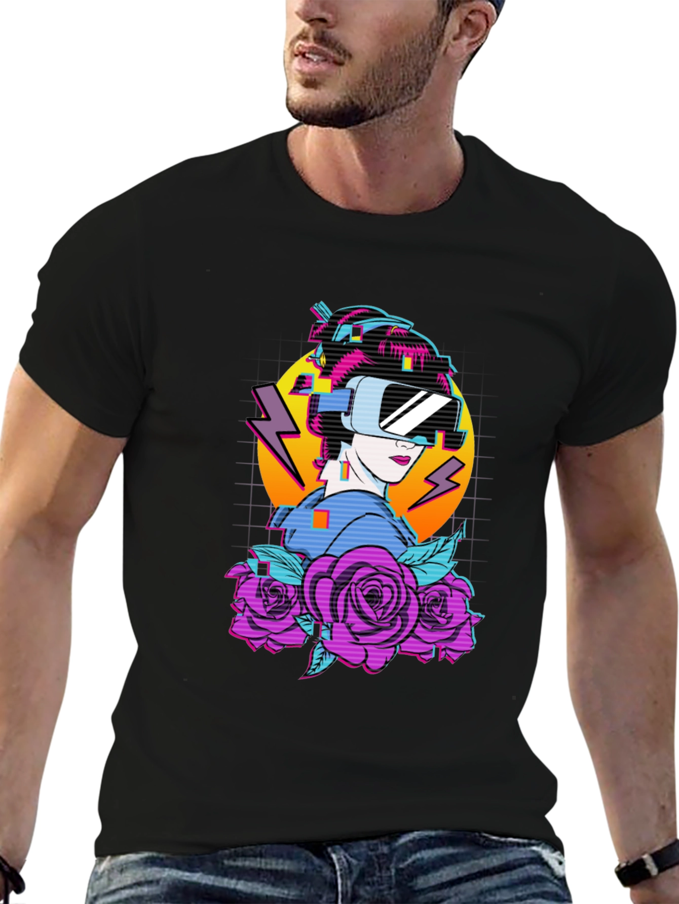 Cyberpunk Geisha VR T-Shirt