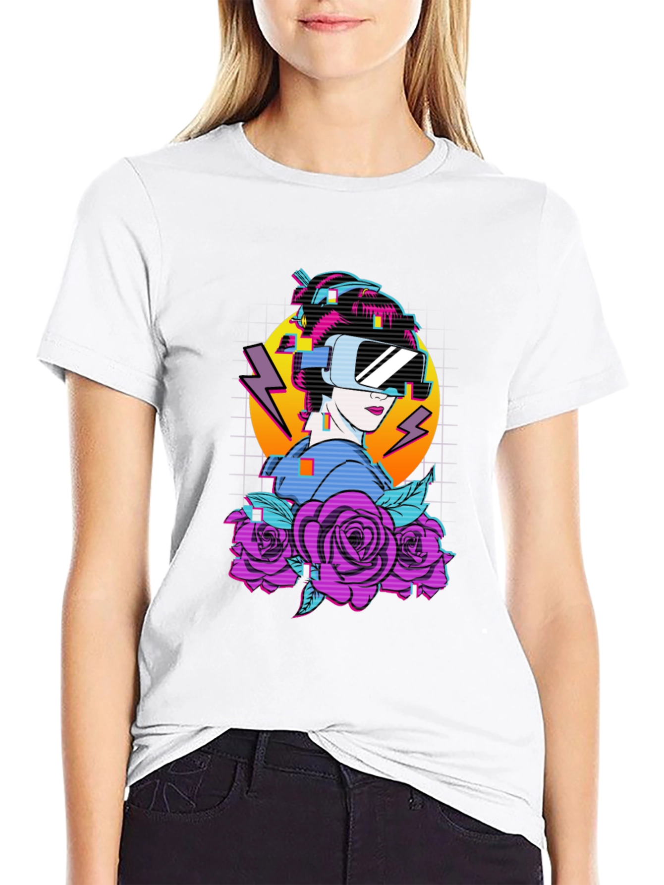 Cyberpunk Geisha VR T-Shirt