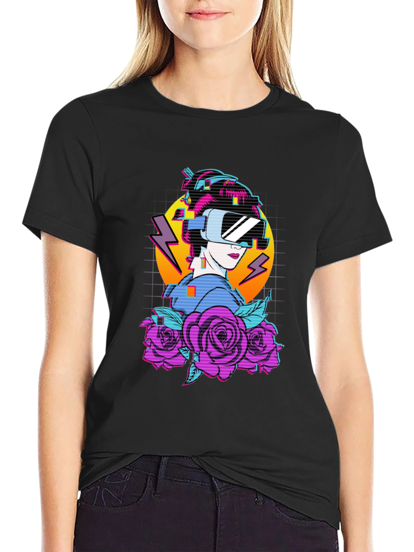 Cyberpunk Geisha VR T-Shirt