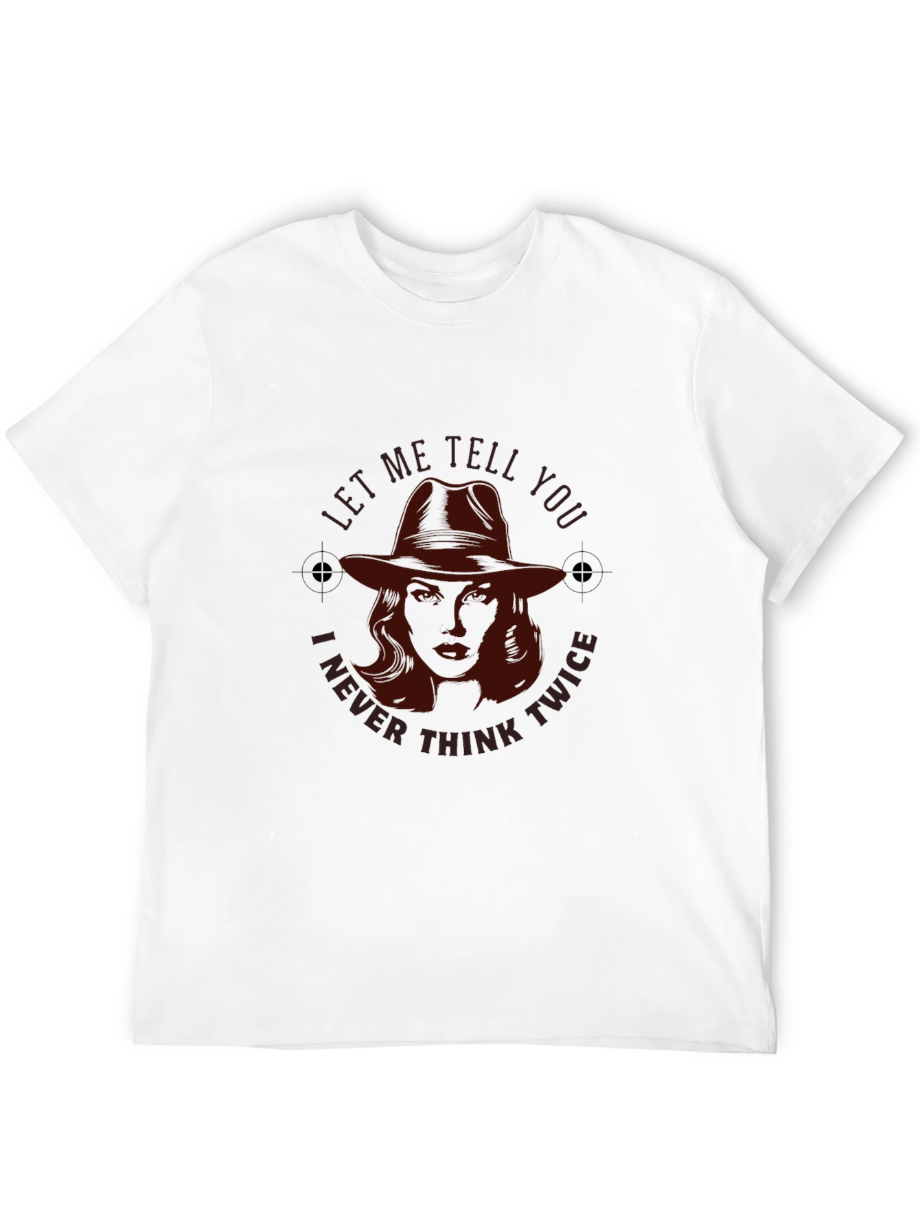Noir Detective T-Shirt - Never Think Twice