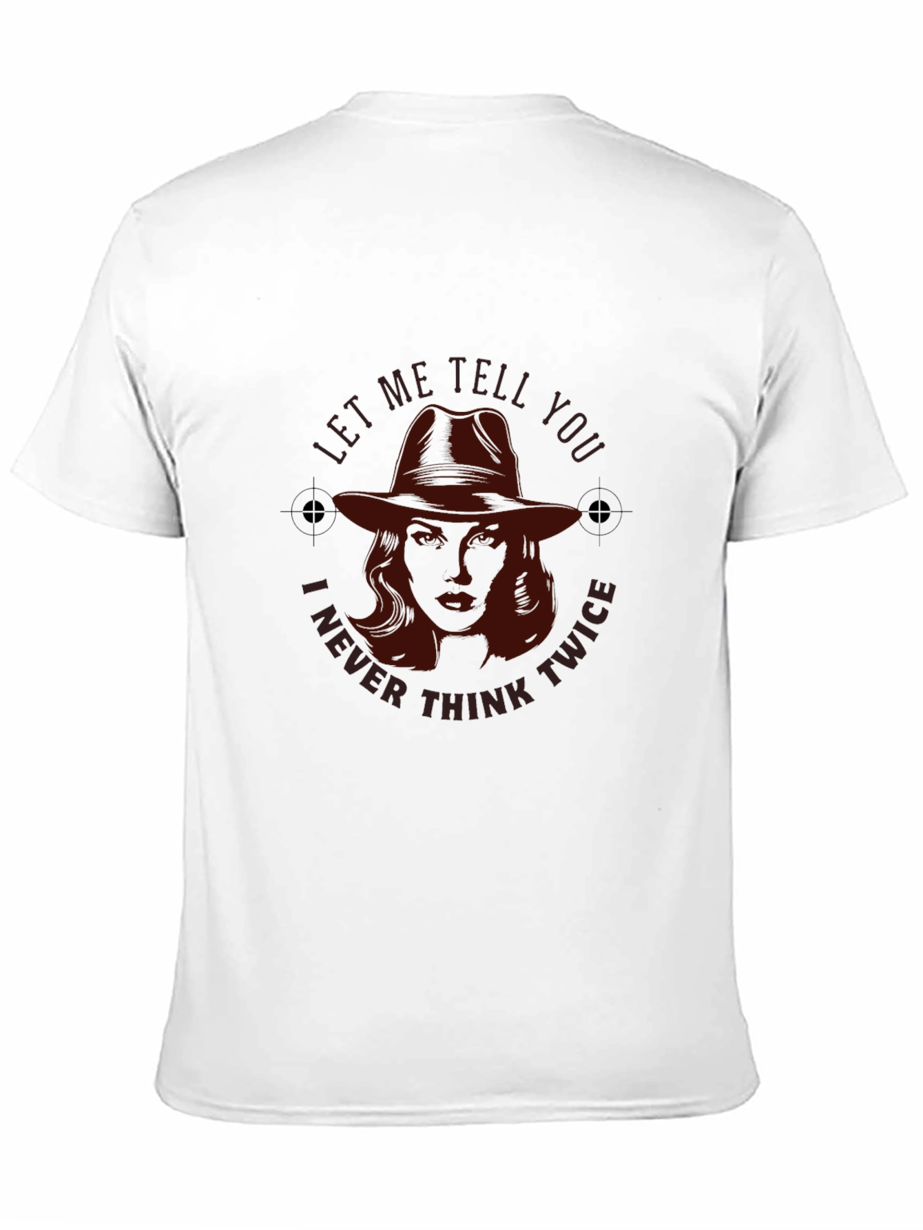 Noir Detective T-Shirt - Never Think Twice