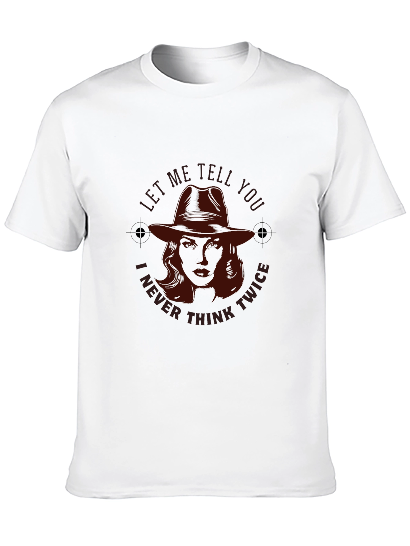 Noir Detective T-Shirt - Never Think Twice