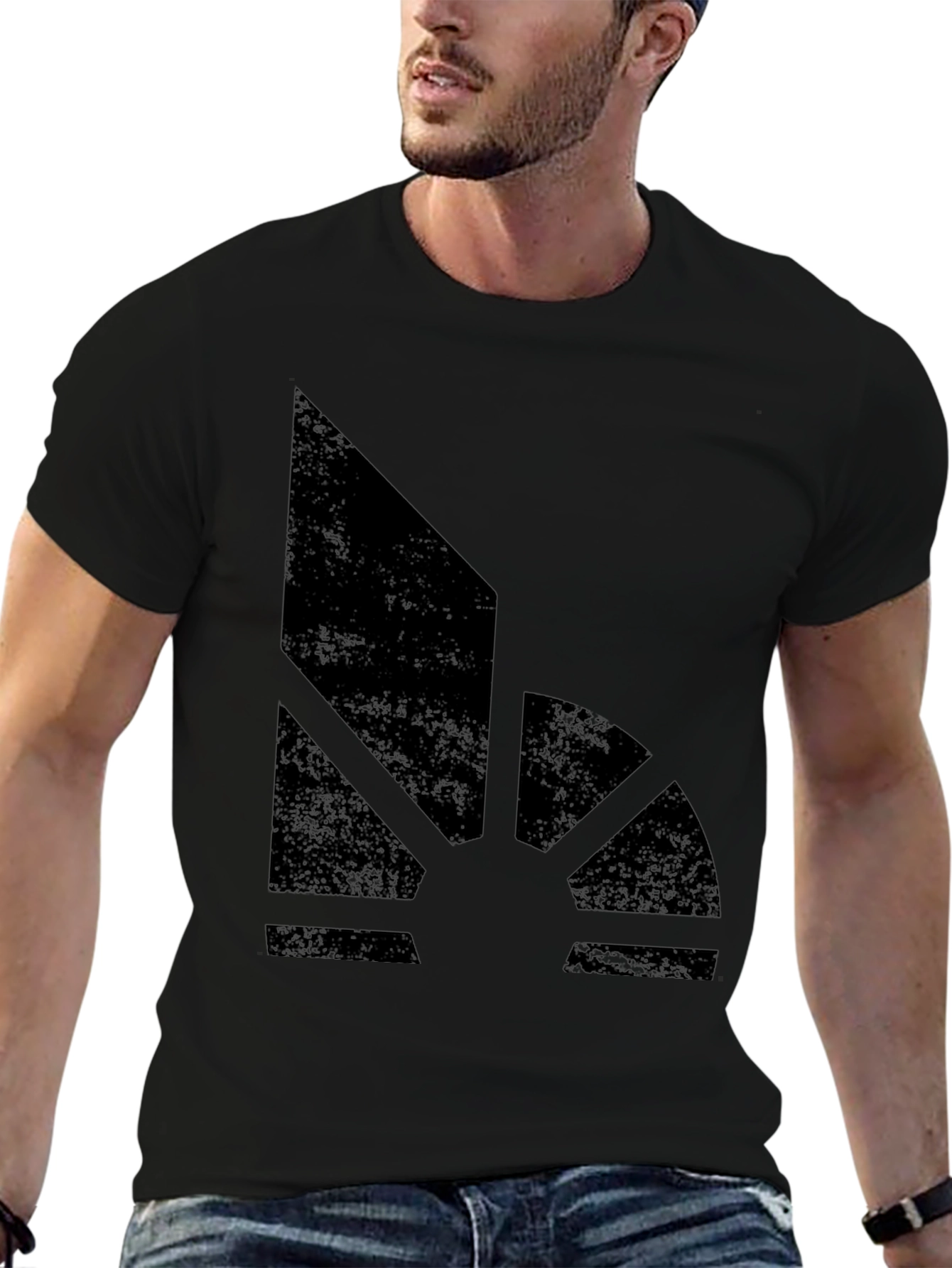 Abstract Graphic Print Mens T-Shirt