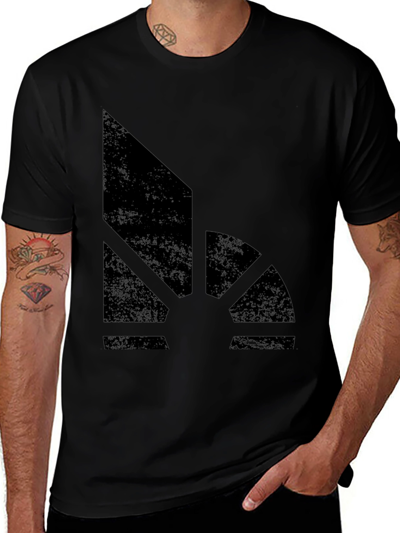 Abstract Graphic Print Mens T-Shirt