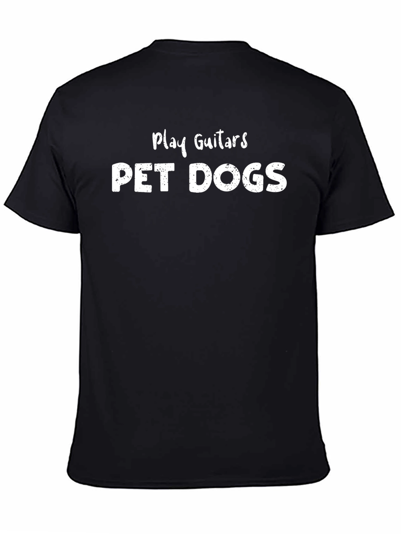 Play Guitars Pet Dogs Graphic T-Shirt