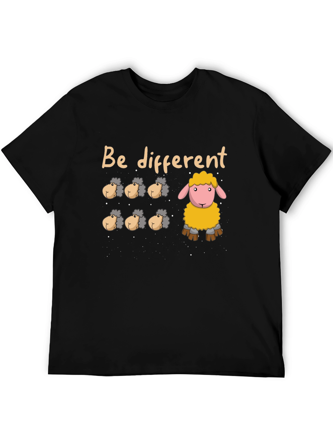 Be Different Sheep Graphic Tee - Unique Fashion Statement