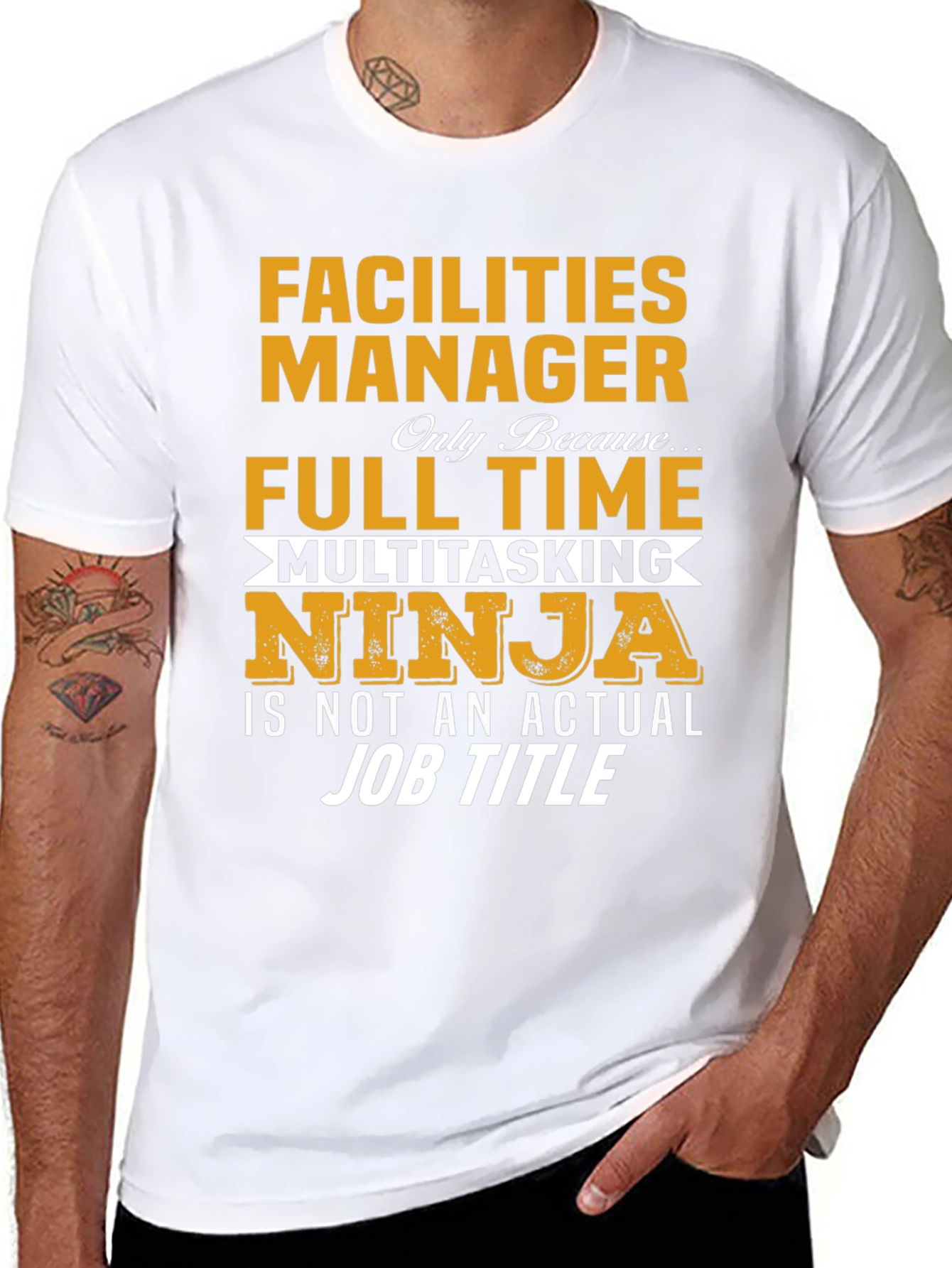 Facilities Manager Full Time Ninja T-Shirt