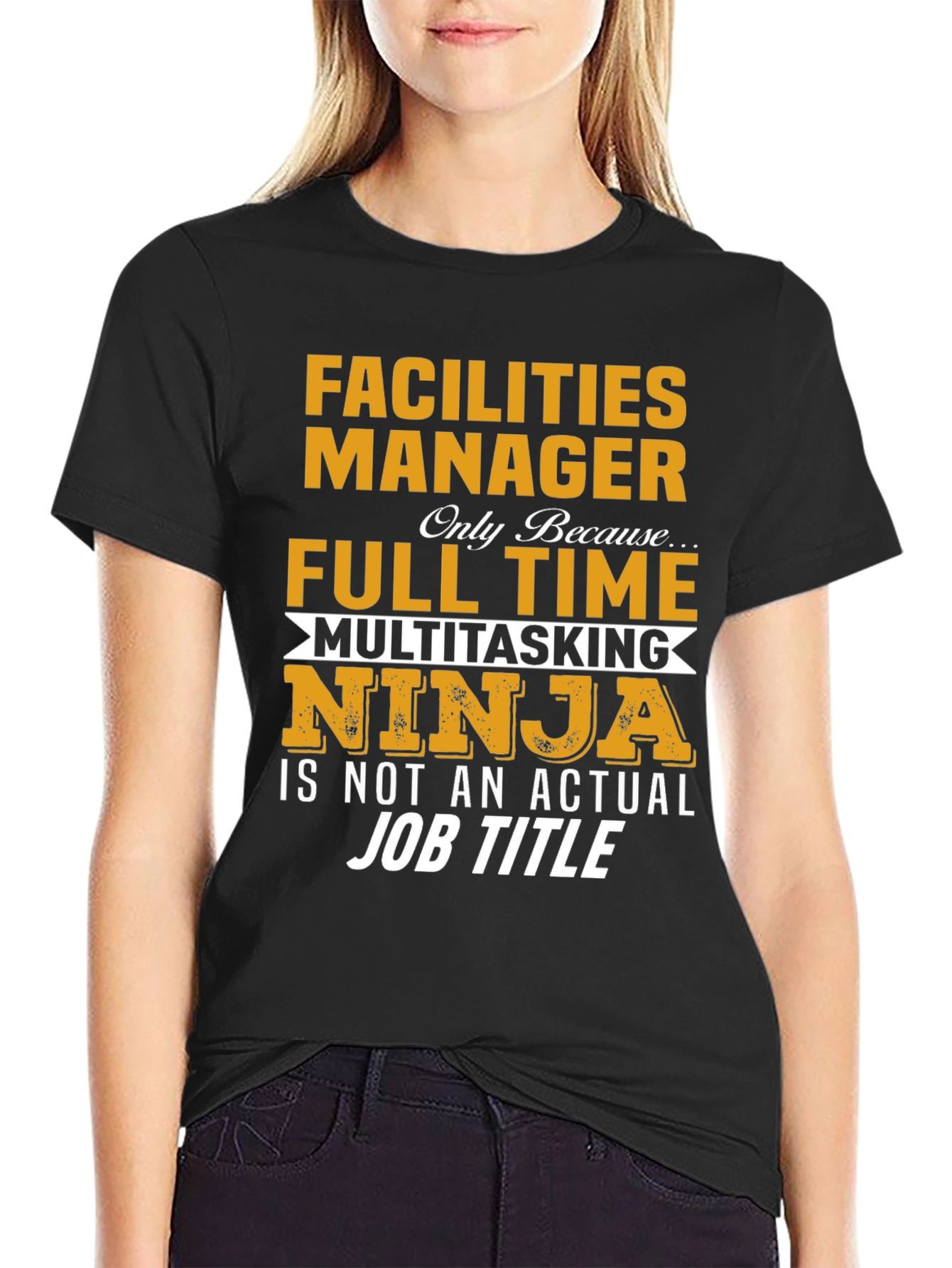 Facilities Manager Full Time Ninja T-Shirt