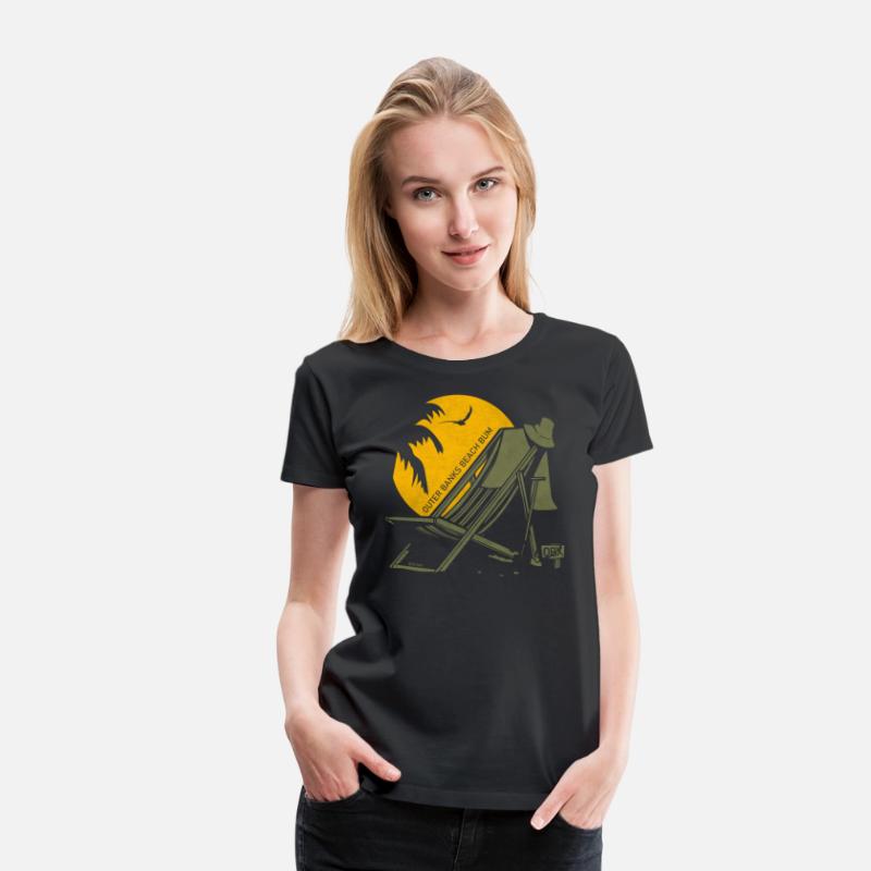 Outer Banks Beach Bum OBX Army Green Vintage