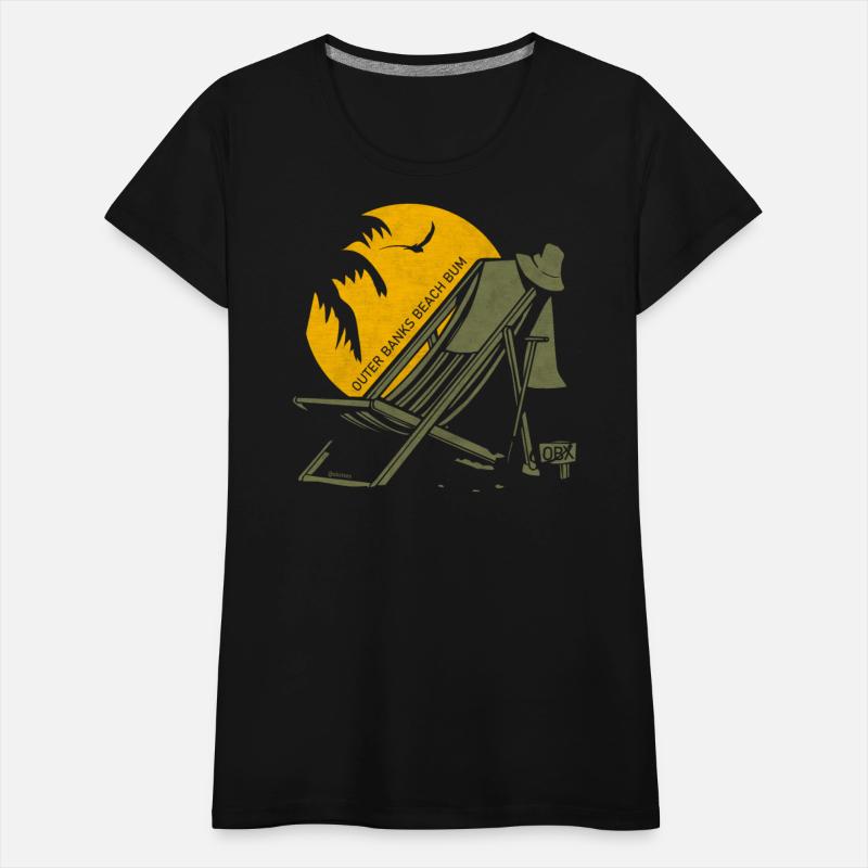 Outer Banks Beach Bum OBX Army Green Vintage