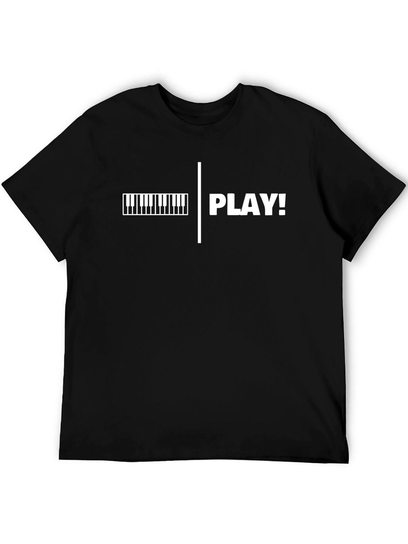 Piano Play! Black Graphic Tee