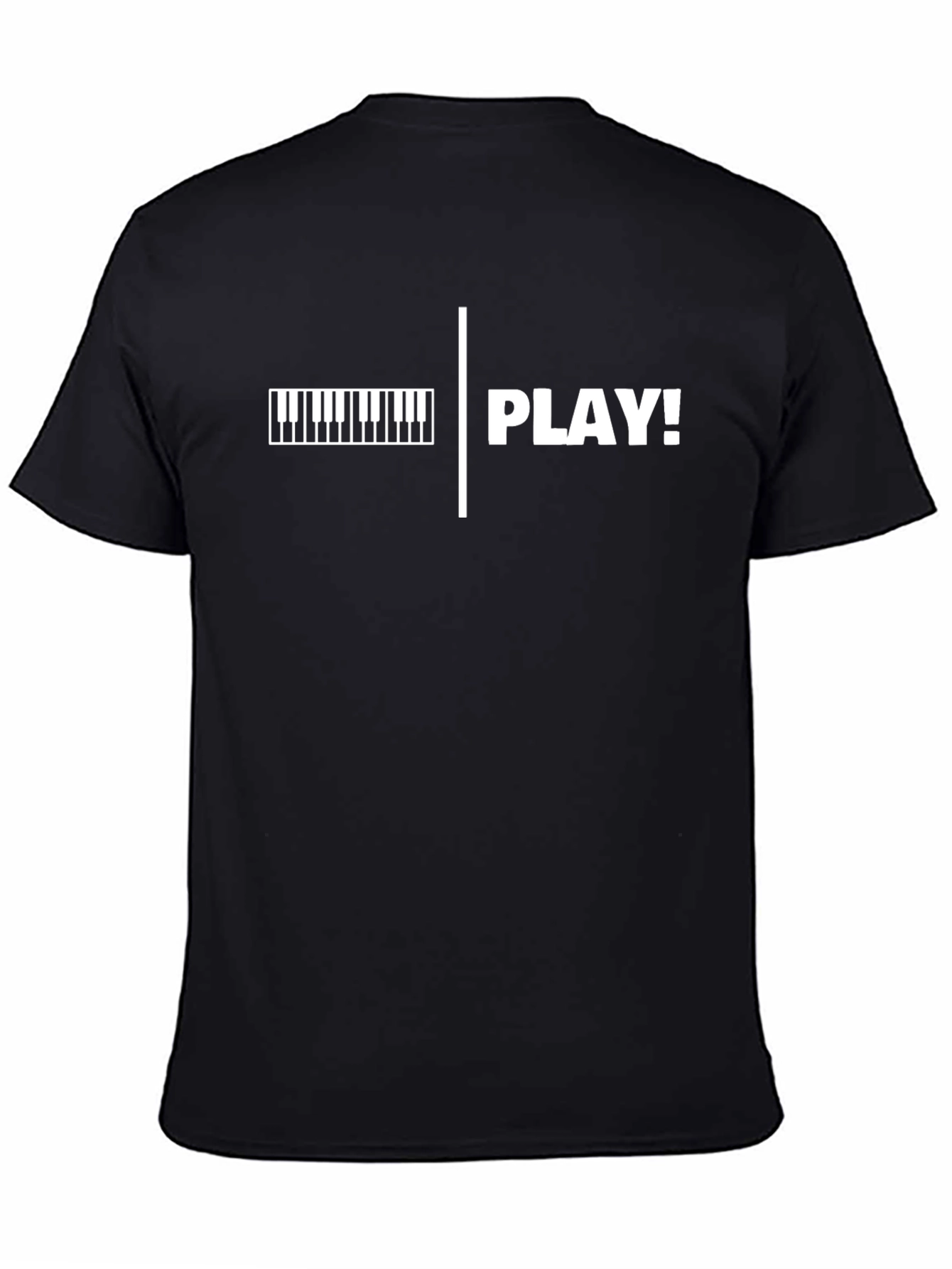 Piano Play! Black Graphic Tee