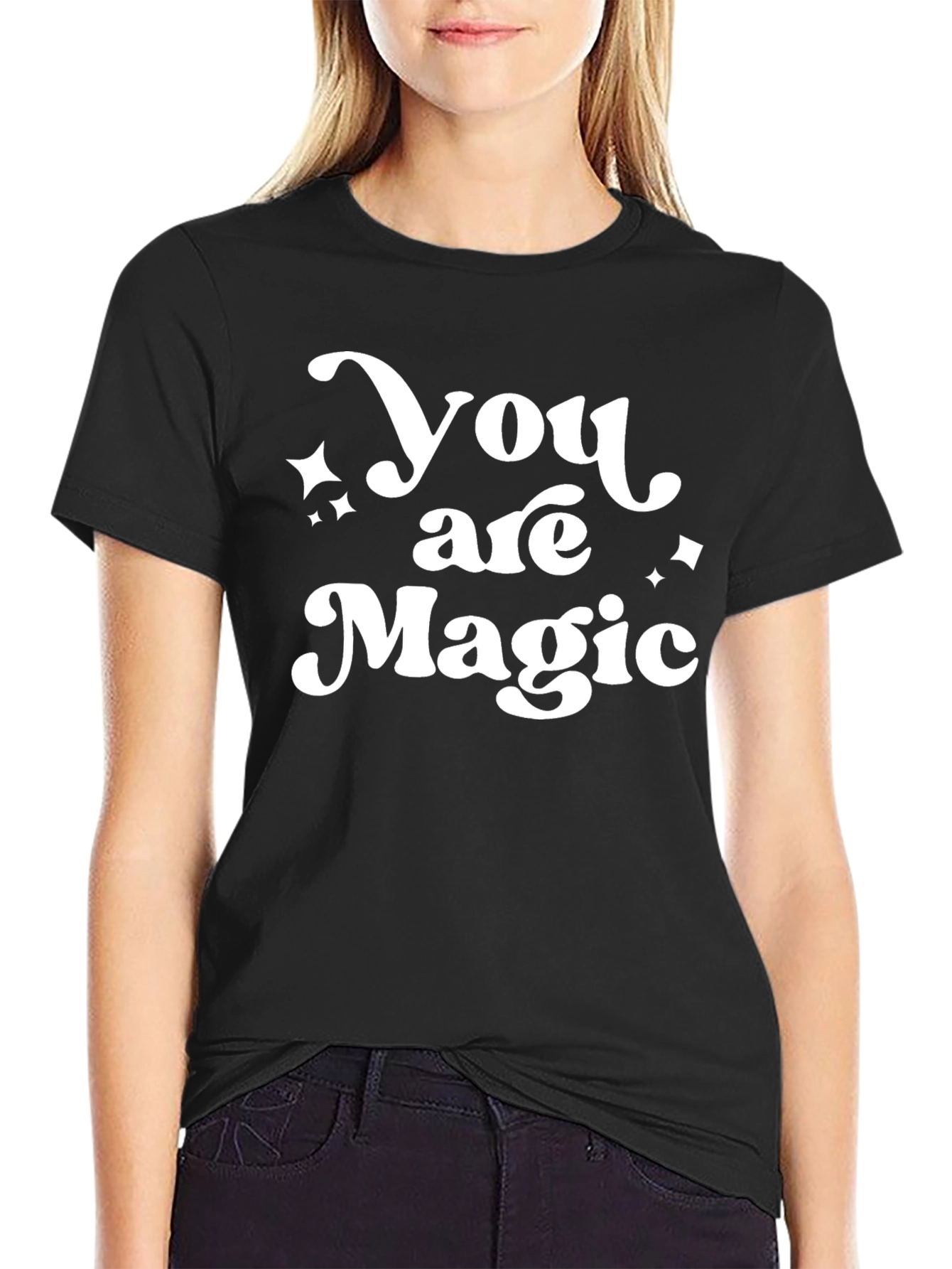 You are Magic Graphic Black T-Shirt