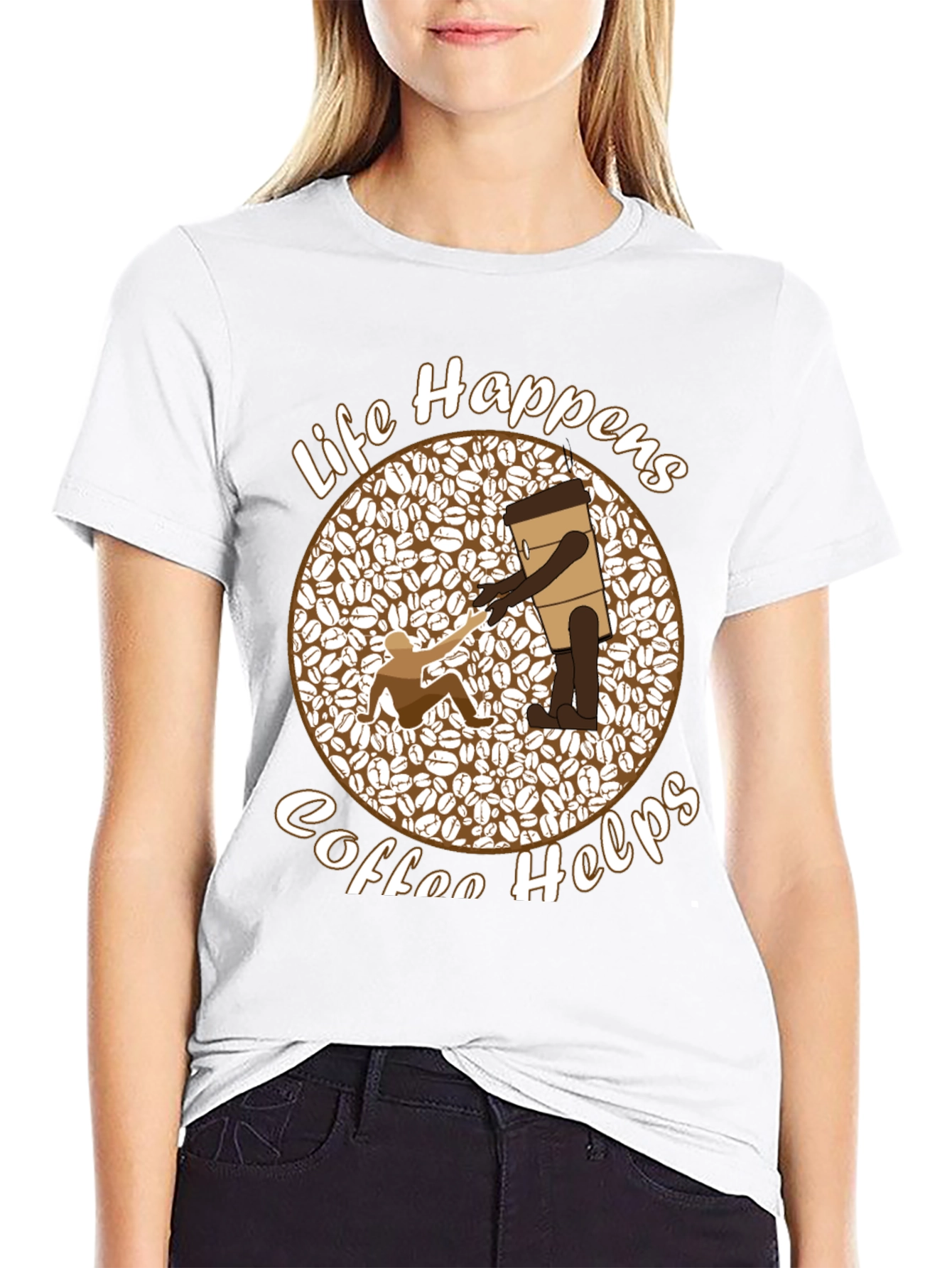 Life Happens Coffee Helps Graphic Tee