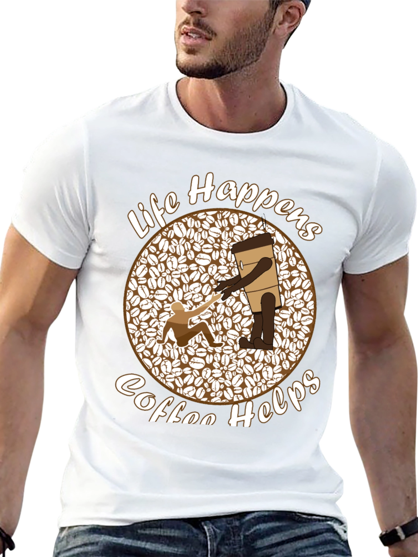 Life Happens Coffee Helps Graphic Tee