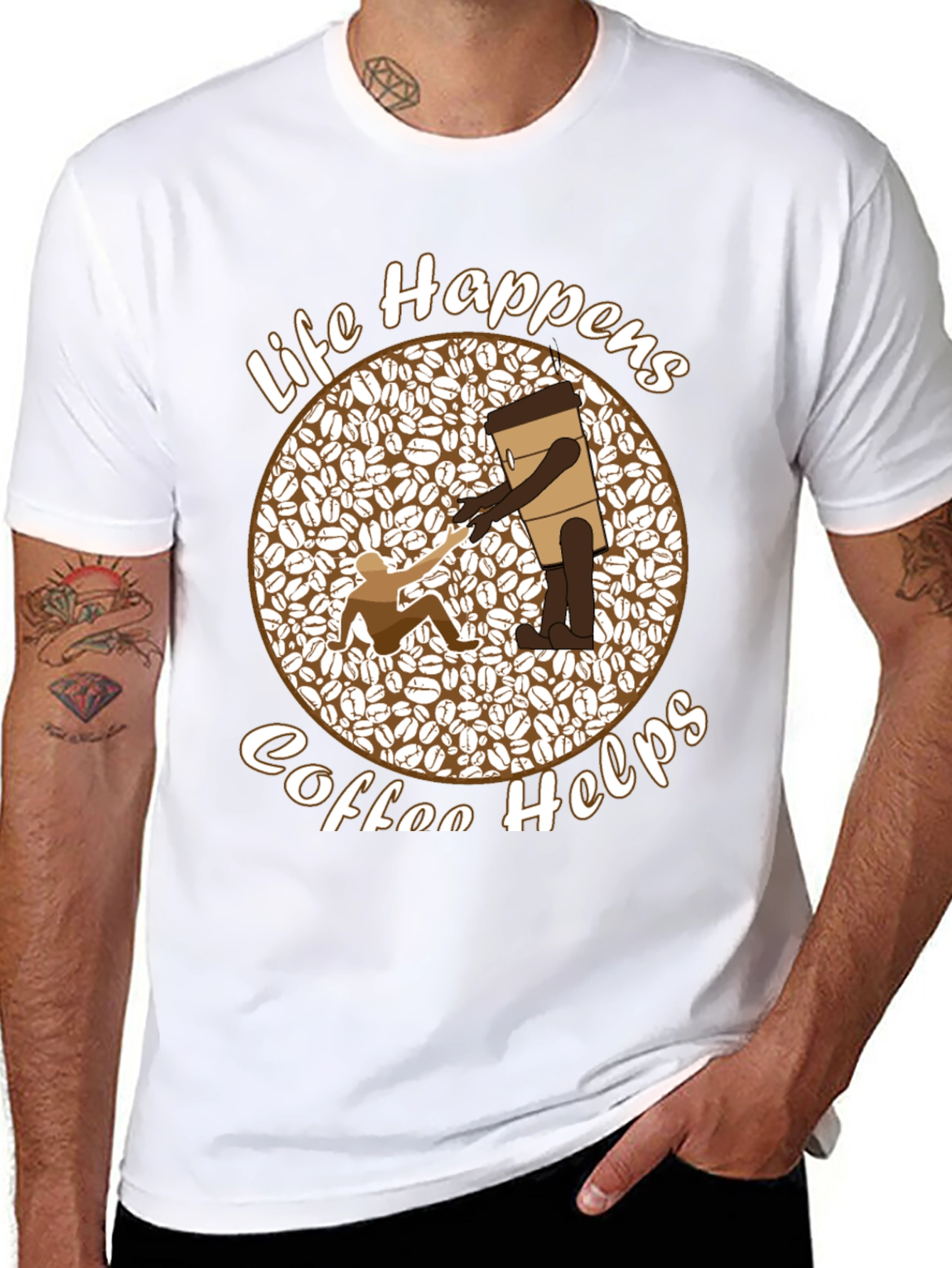 Life Happens Coffee Helps Graphic Tee