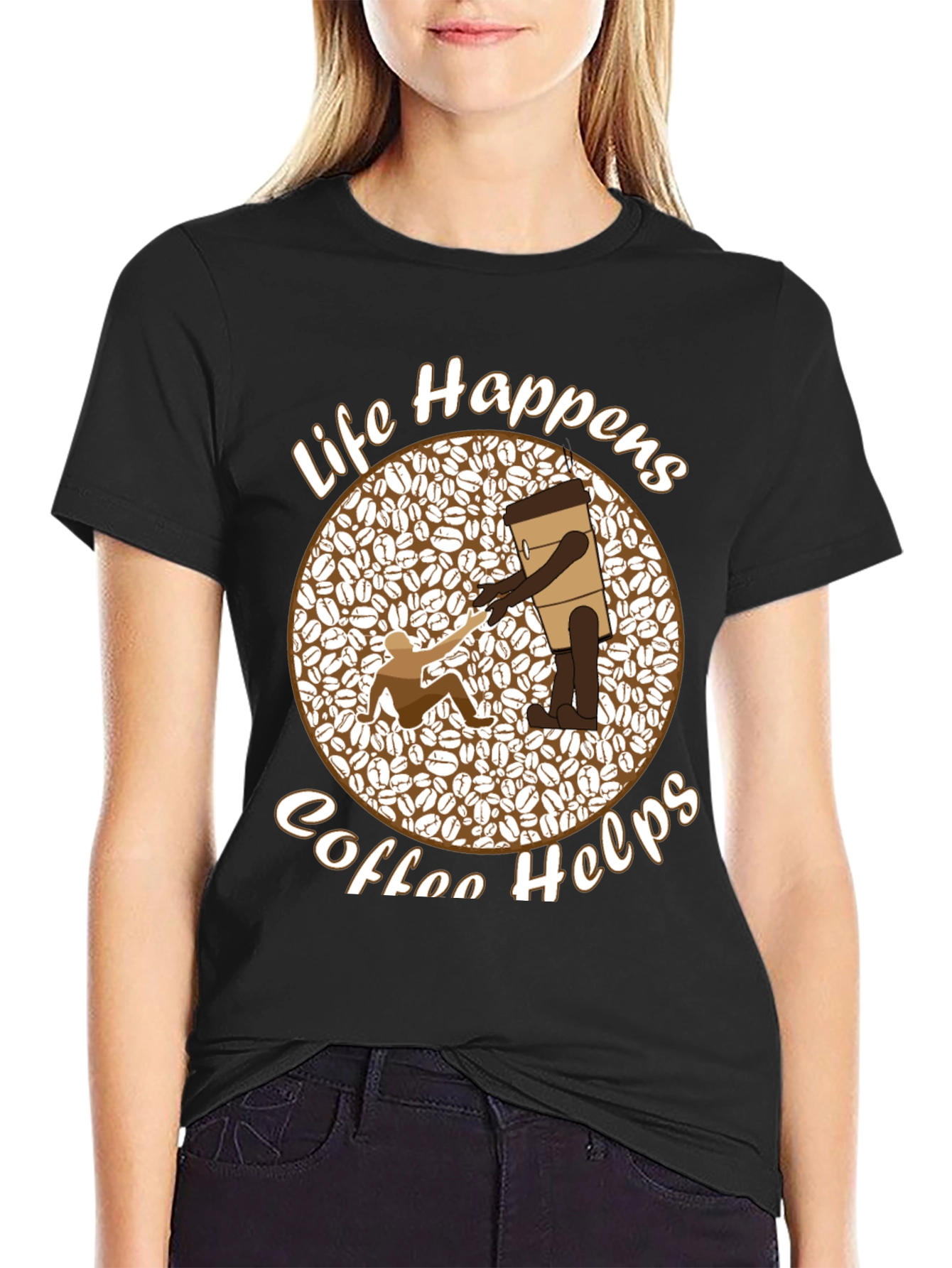 Life Happens Coffee Helps Graphic Tee