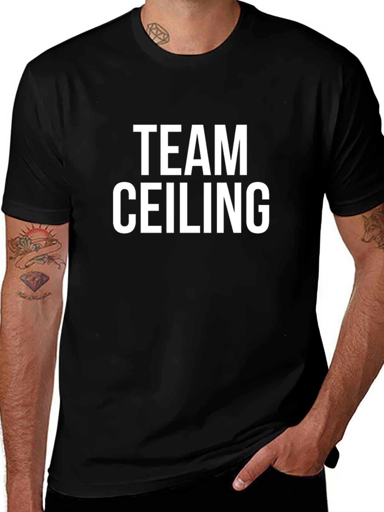 Team Ceiling Graphic T-Shirt - Black