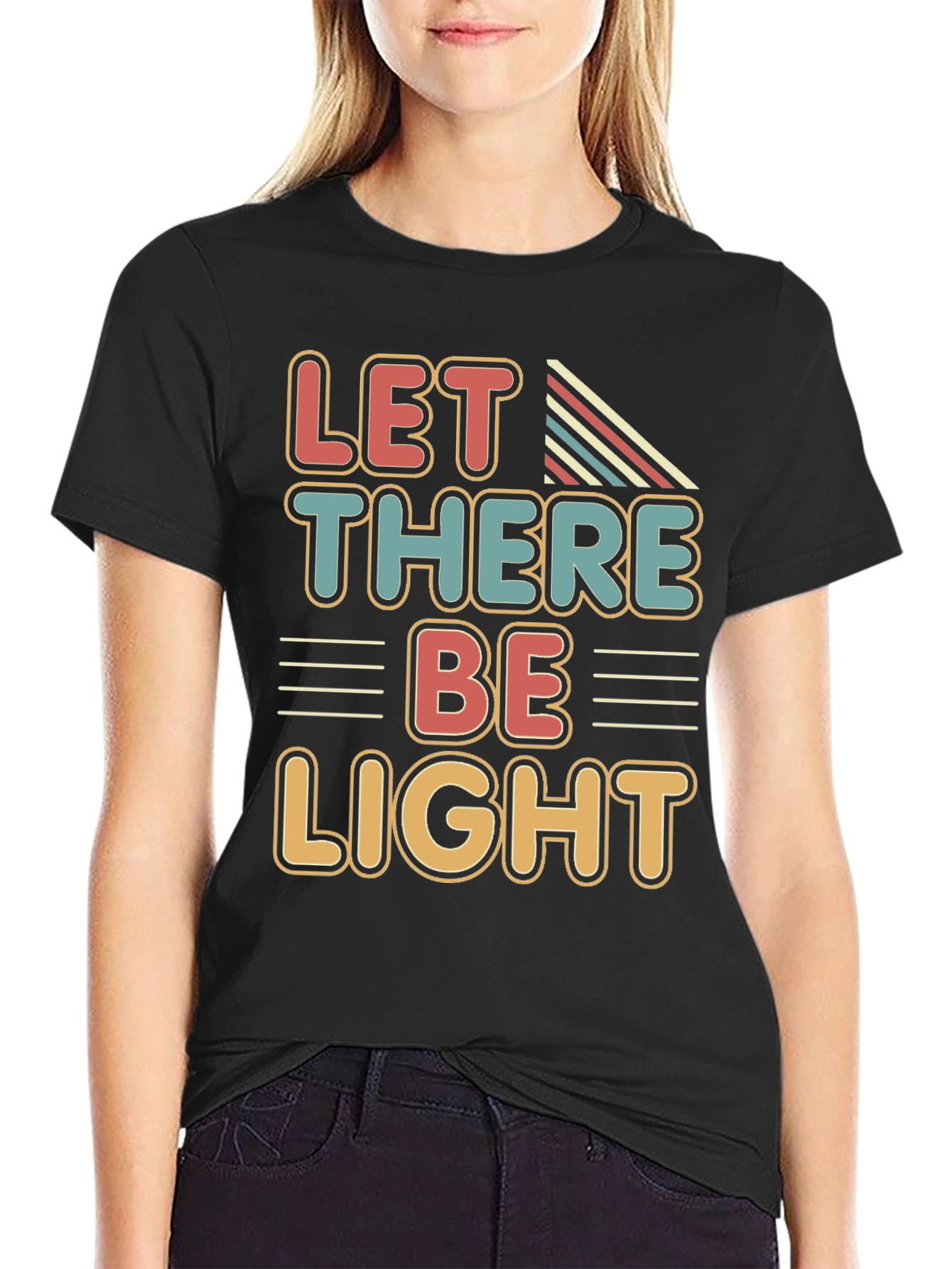 Retro Let There Be Light Graphic Tee