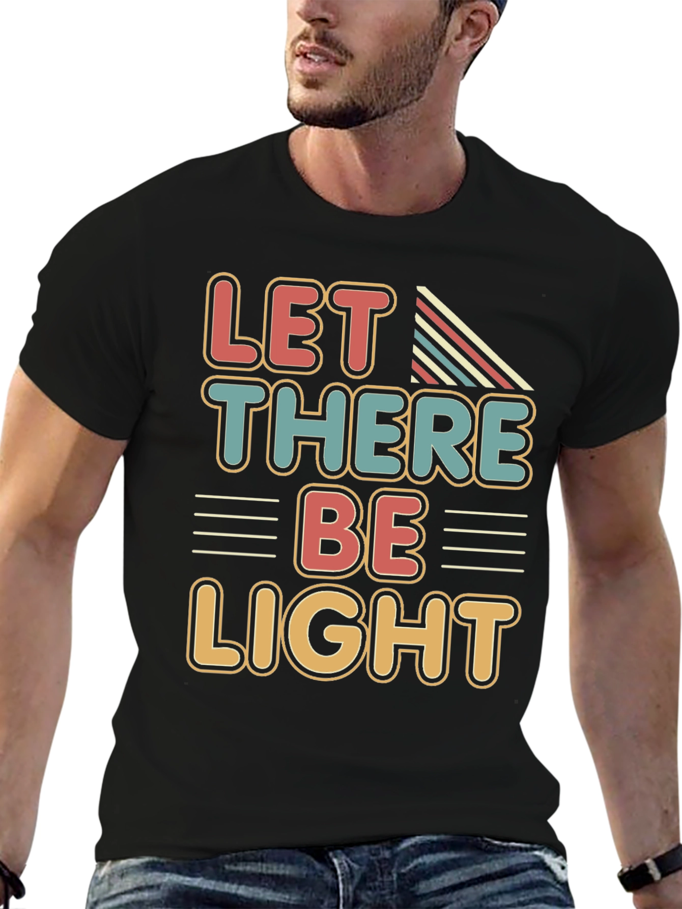 Retro Let There Be Light Graphic Tee