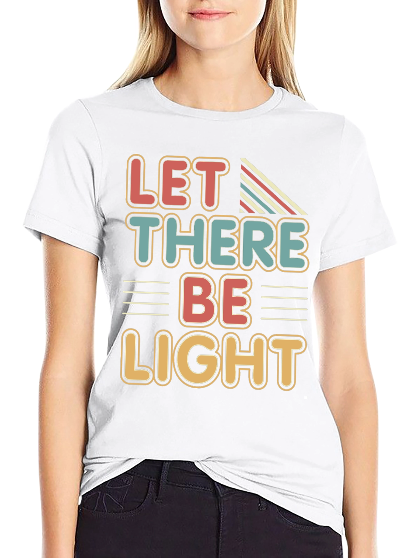 Retro Let There Be Light Graphic Tee