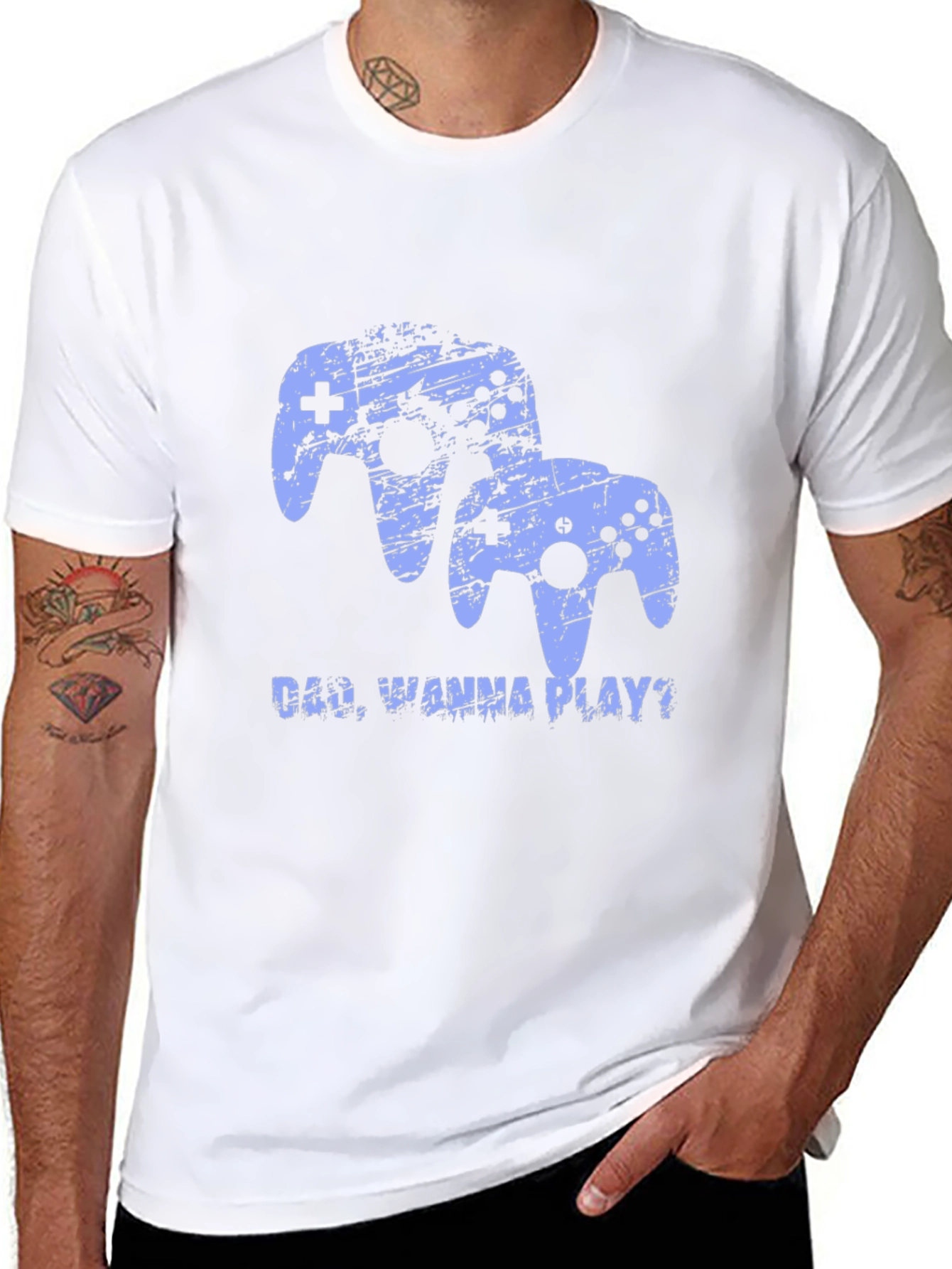 Dad Wanna Play? Gamer T-Shirt