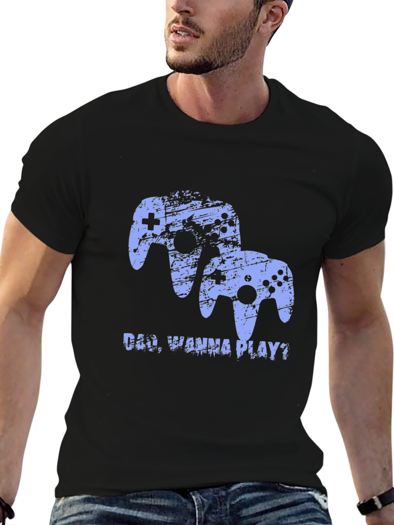 Dad Wanna Play? Gamer T-Shirt