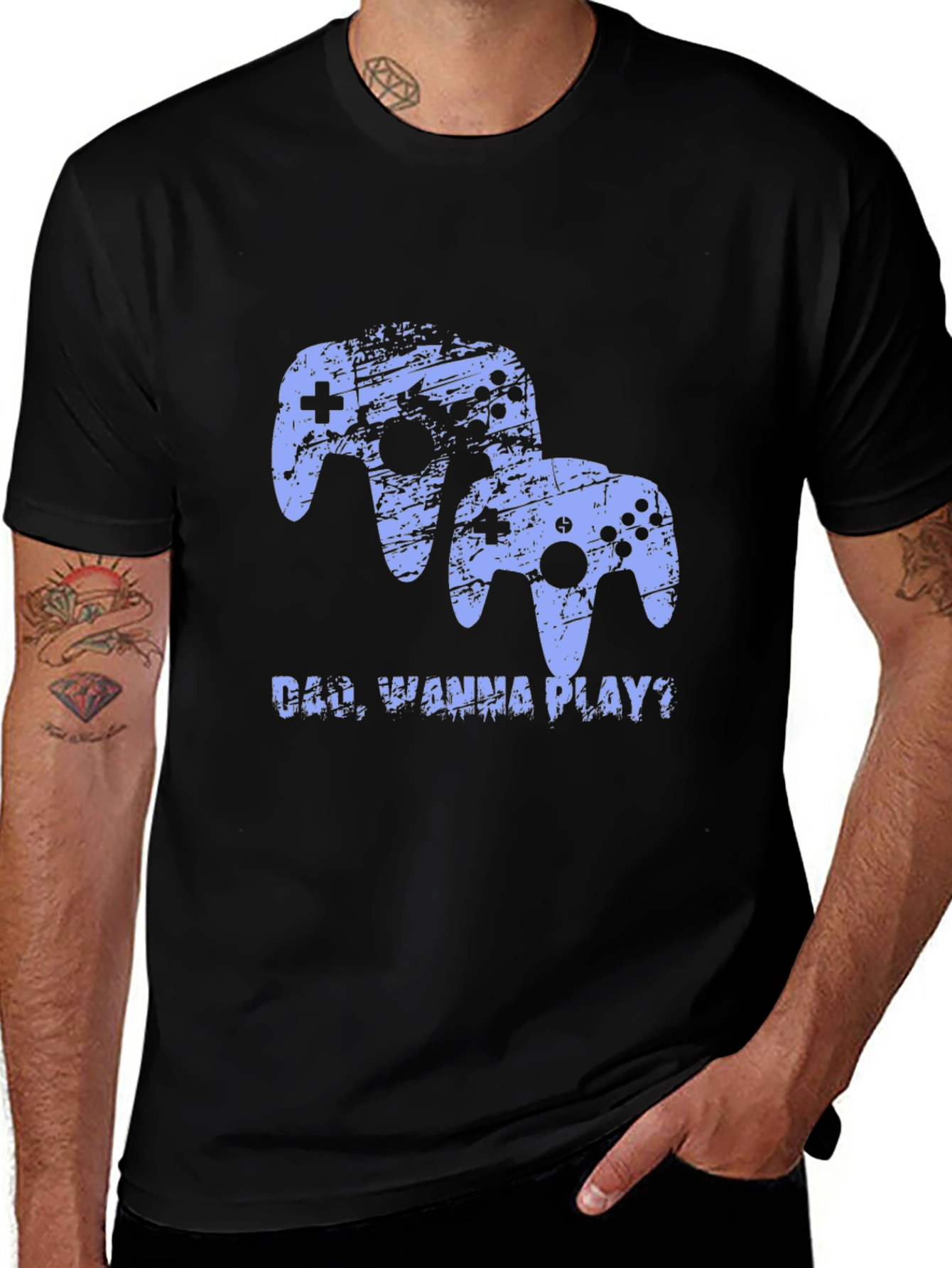Dad Wanna Play? Gamer T-Shirt