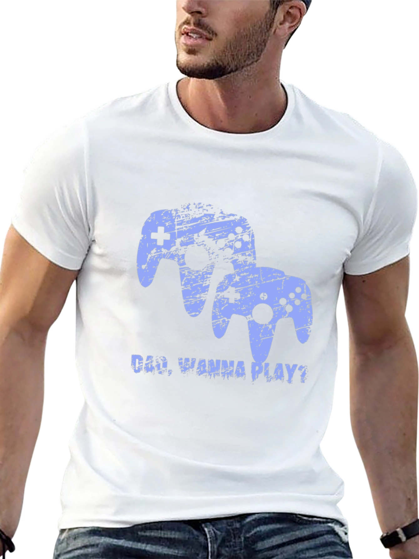 Dad Wanna Play? Gamer T-Shirt