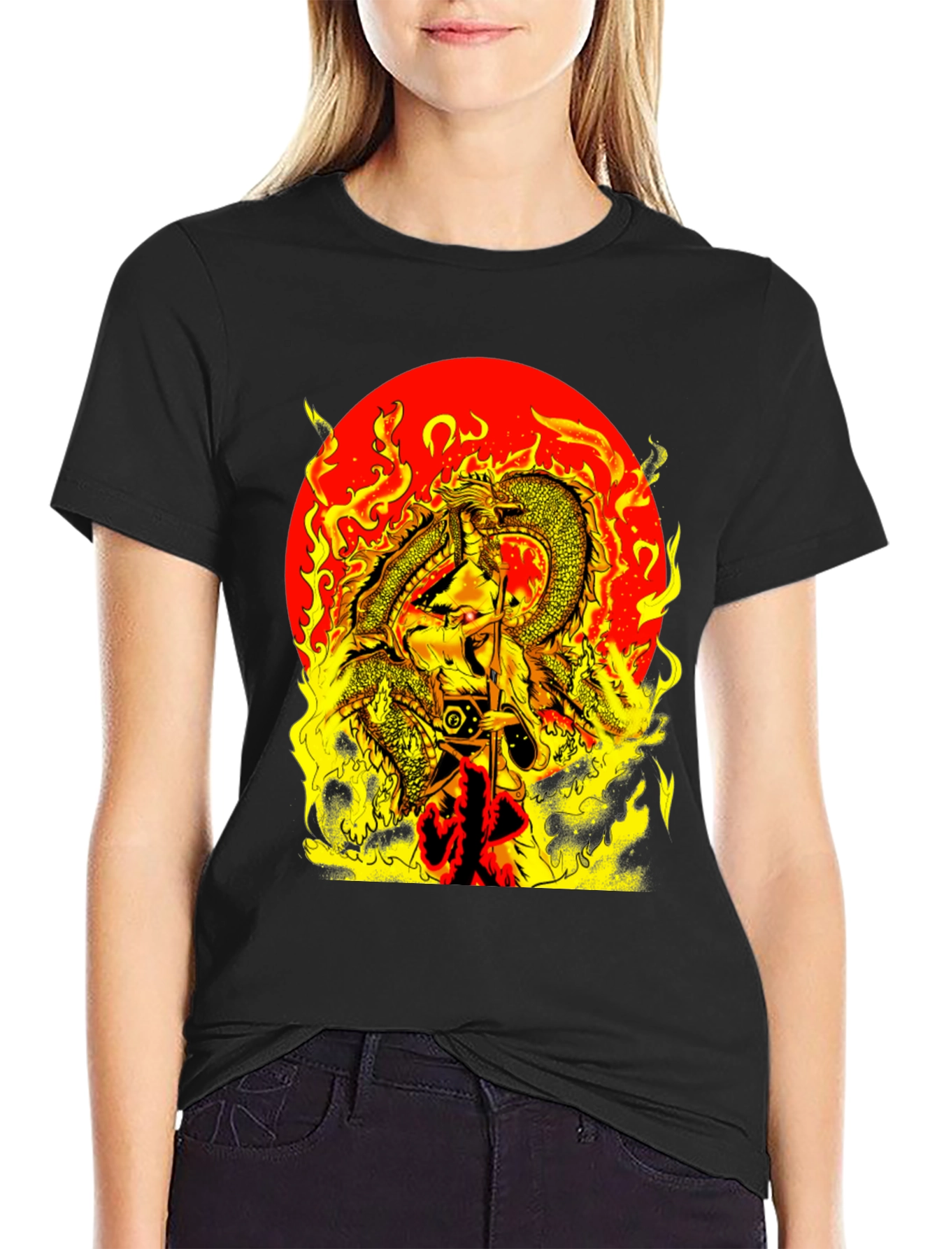 Fiery Dragon Graphic Tee - Bold Statement Shirt