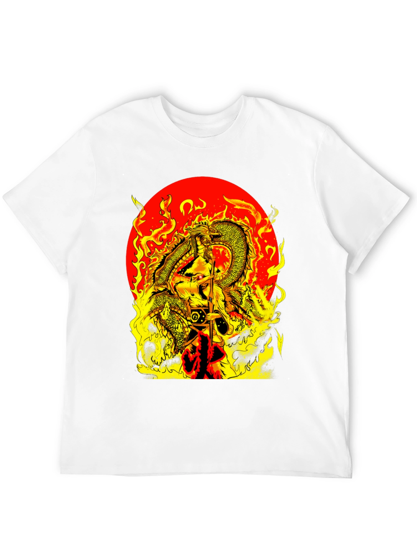 Fiery Dragon Graphic Tee - Bold Statement Shirt