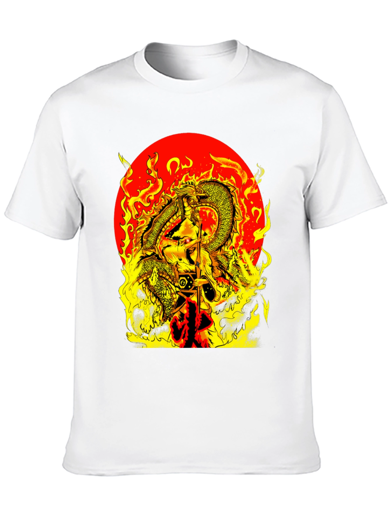 Fiery Dragon Graphic Tee - Bold Statement Shirt