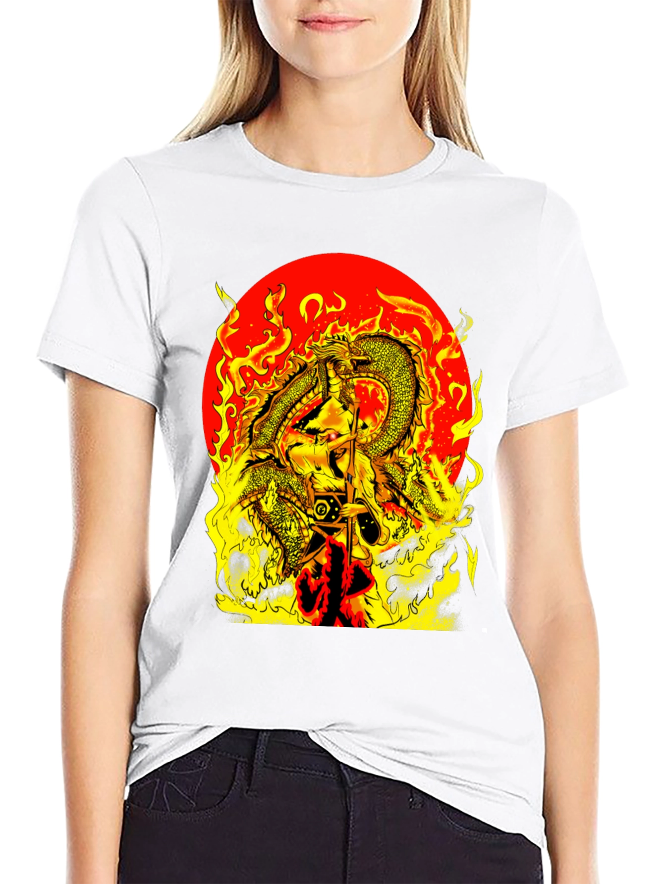 Fiery Dragon Graphic Tee - Bold Statement Shirt