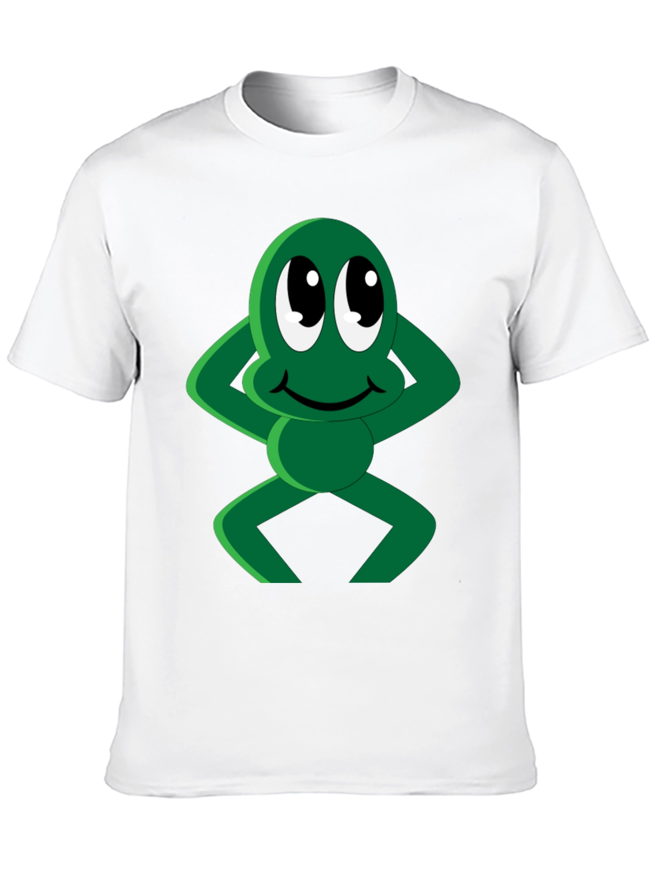Funny Cartoon Frog Graphic T-Shirt