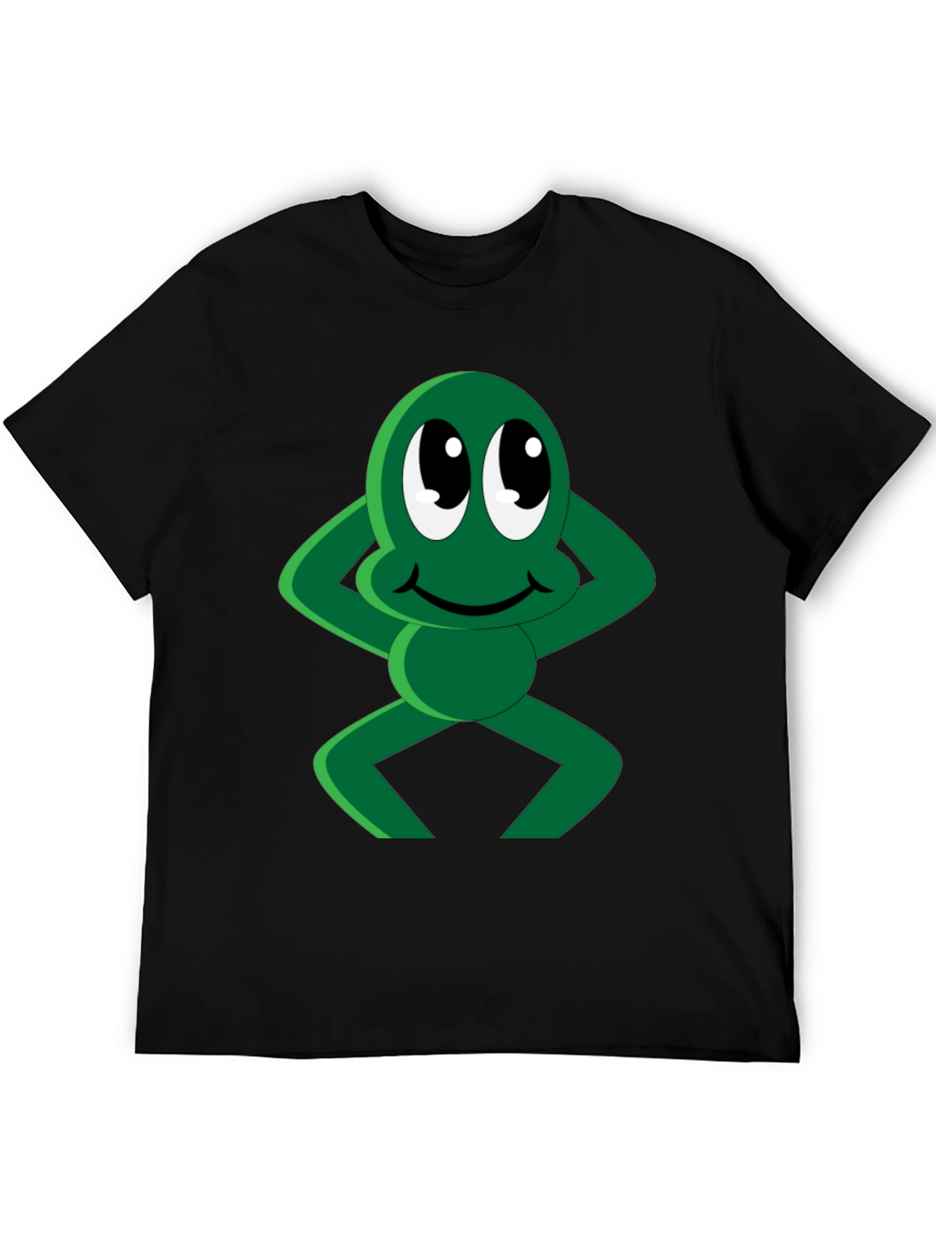 Funny Cartoon Frog Graphic T-Shirt