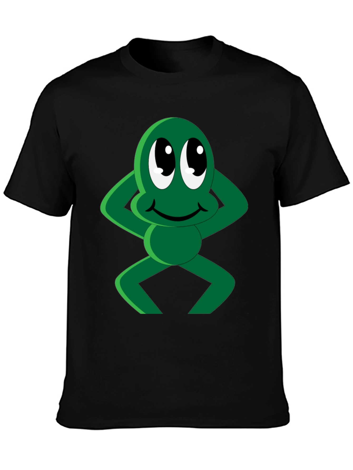 Funny Cartoon Frog Graphic T-Shirt