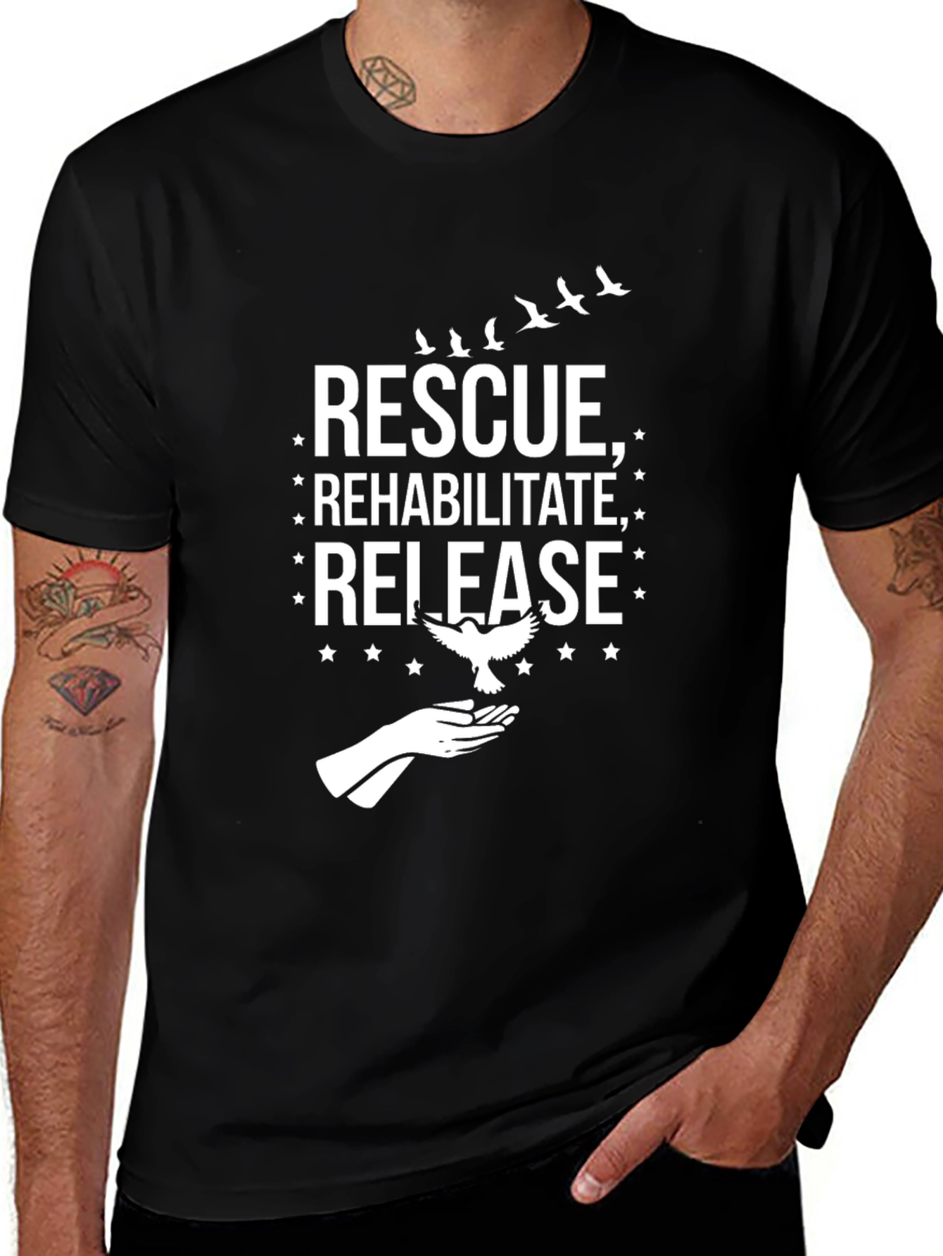 Rescue Rehabilitate Release Bird T-Shirt