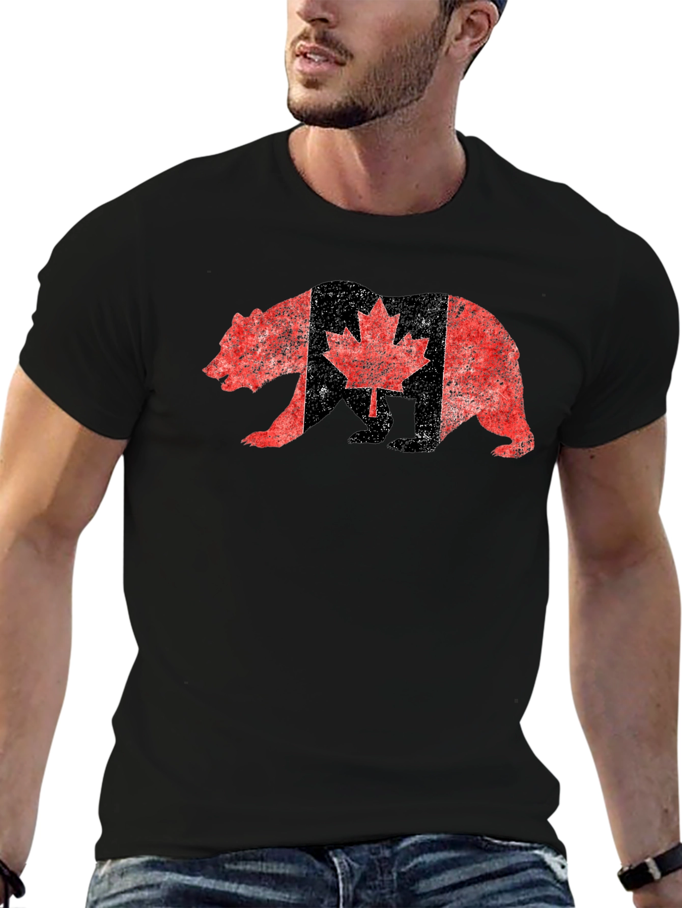 Canadian Bear T-Shirt - Black