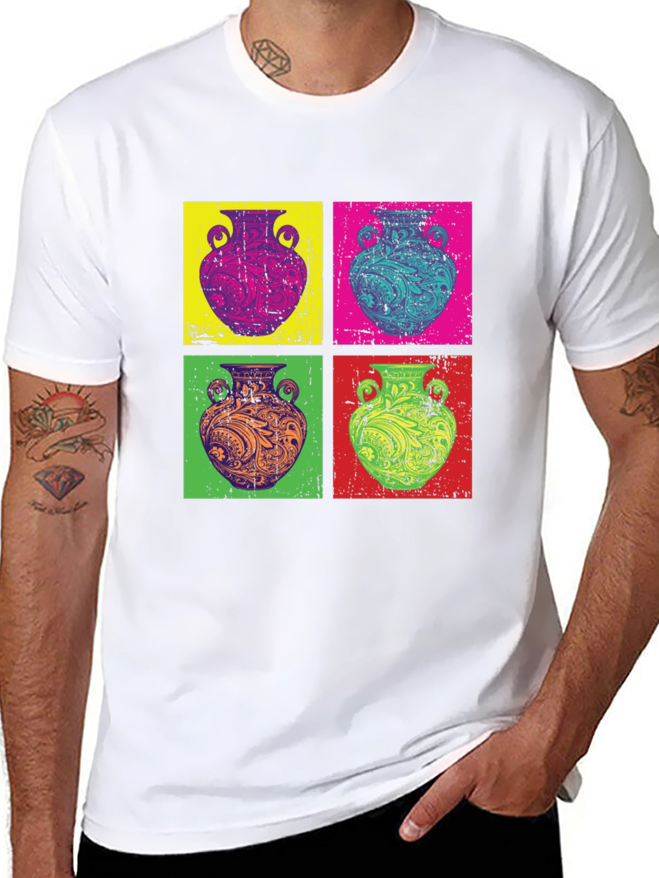 Pop Art Vase Graphic T-Shirt