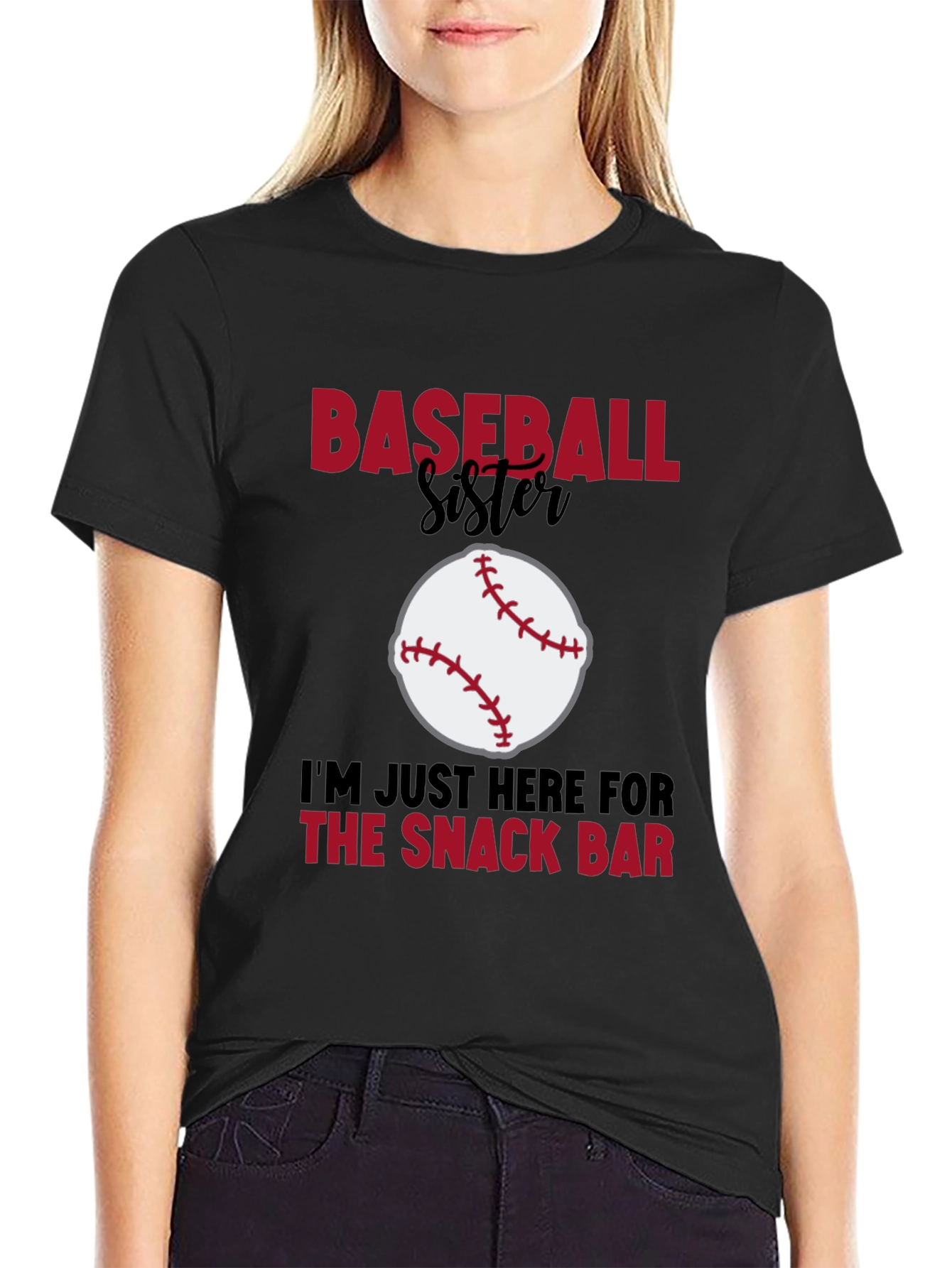 Baseball Sister Snack Bar Graphic Tee