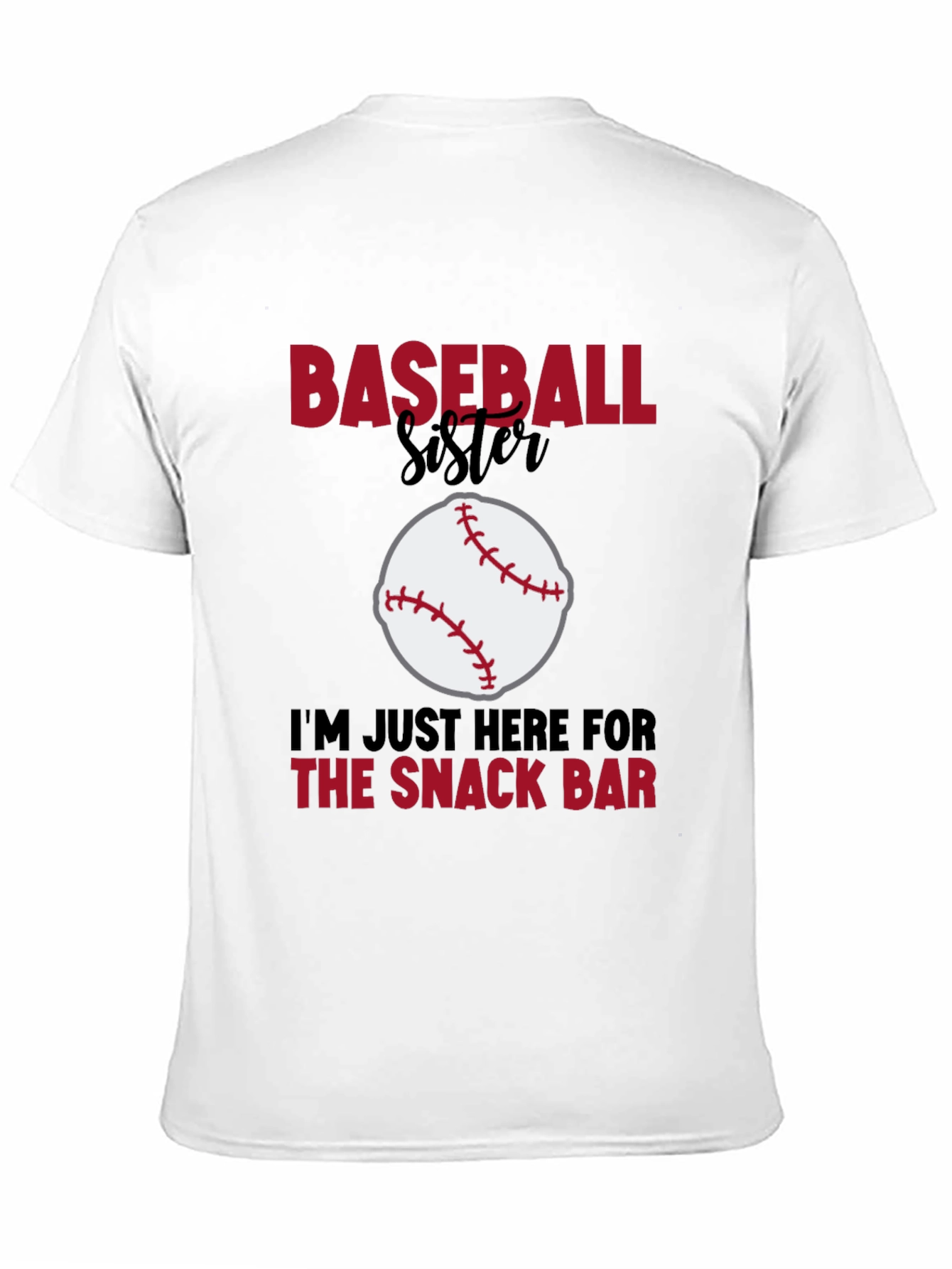 Baseball Sister Snack Bar Graphic Tee