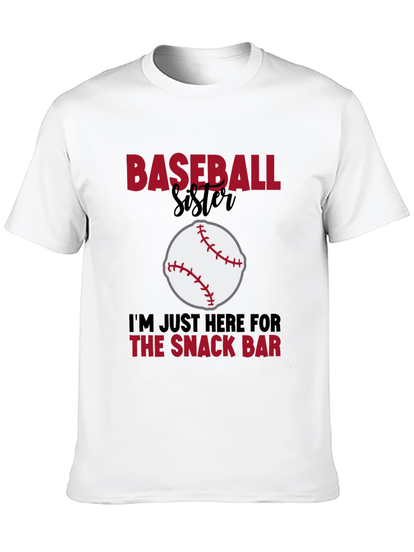 Baseball Sister Snack Bar Graphic Tee
