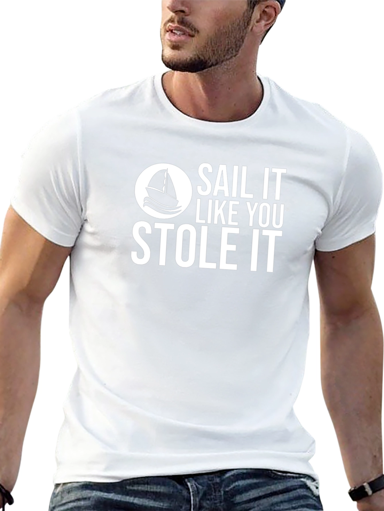 Sail It Like You Stole It Black T-Shirt