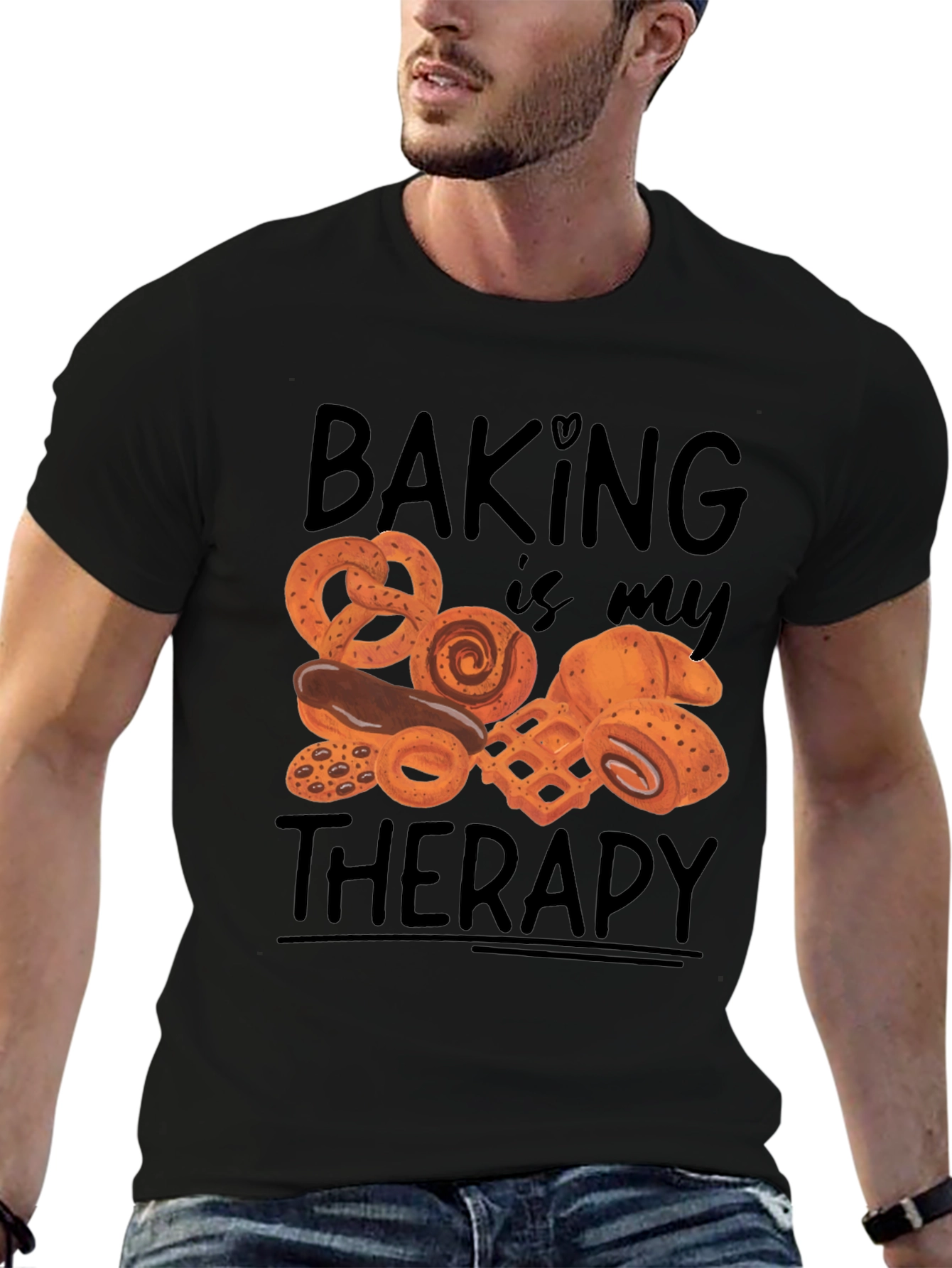 Baking Is My Therapy T-Shirt - Foodie Apparel