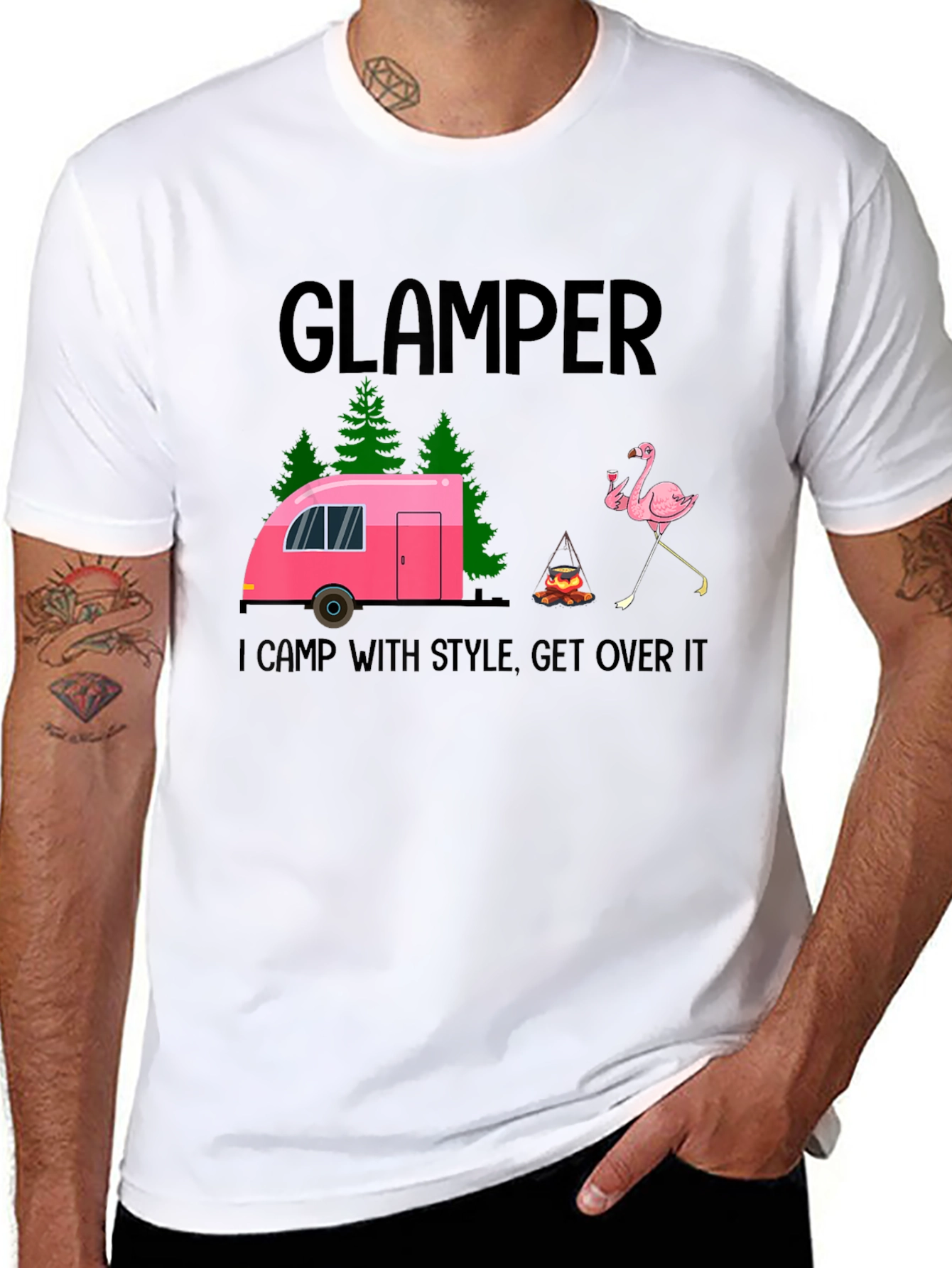 Glamper T-Shirt - I Camp with Style