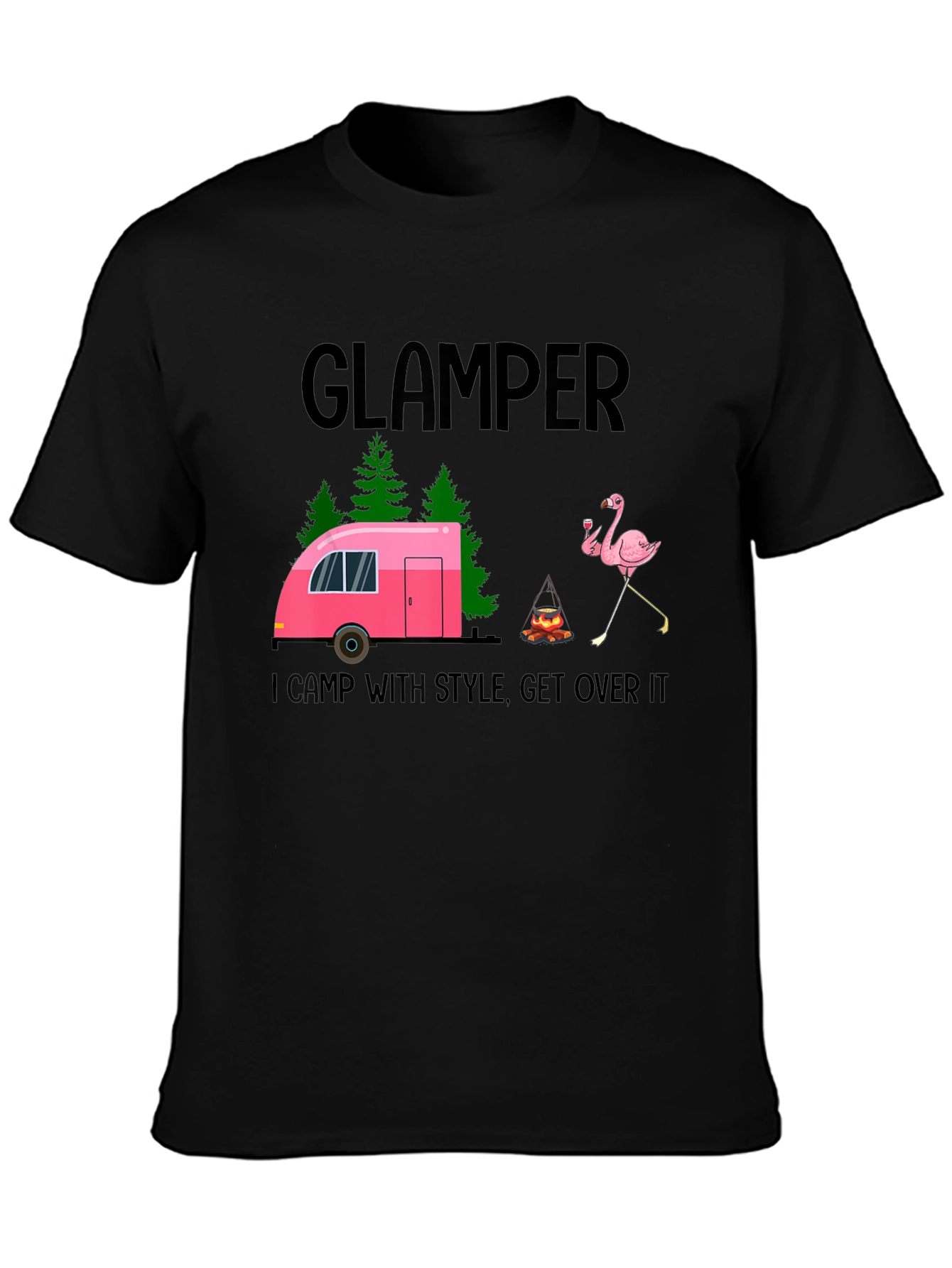 Glamper T-Shirt - I Camp with Style