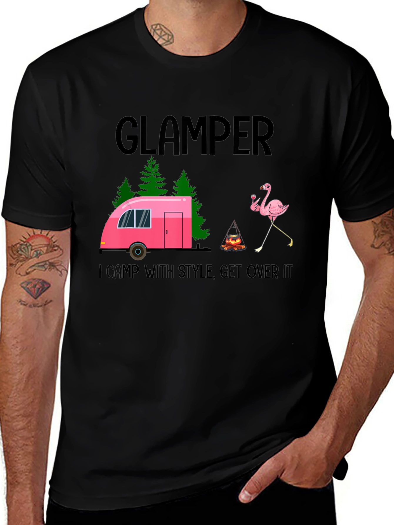 Glamper T-Shirt - I Camp with Style