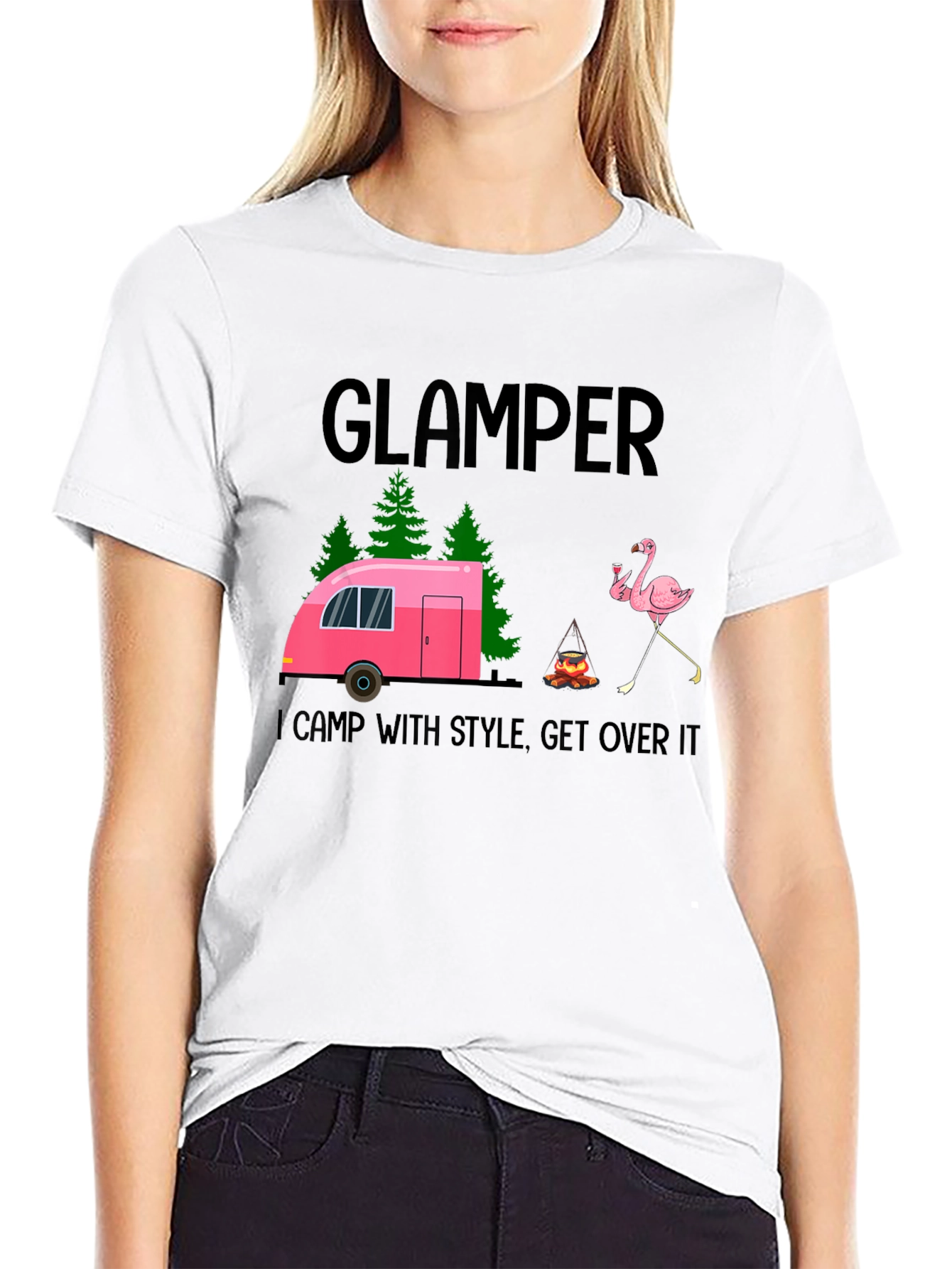 Glamper T-Shirt - I Camp with Style