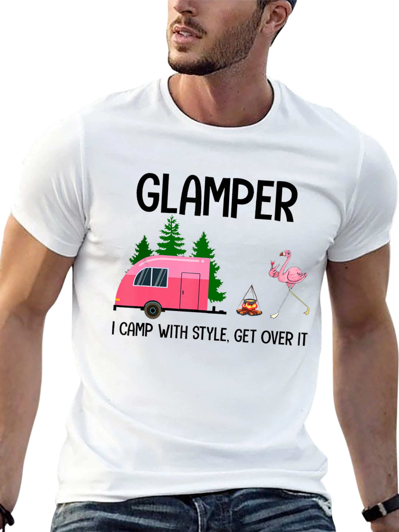 Glamper T-Shirt - I Camp with Style